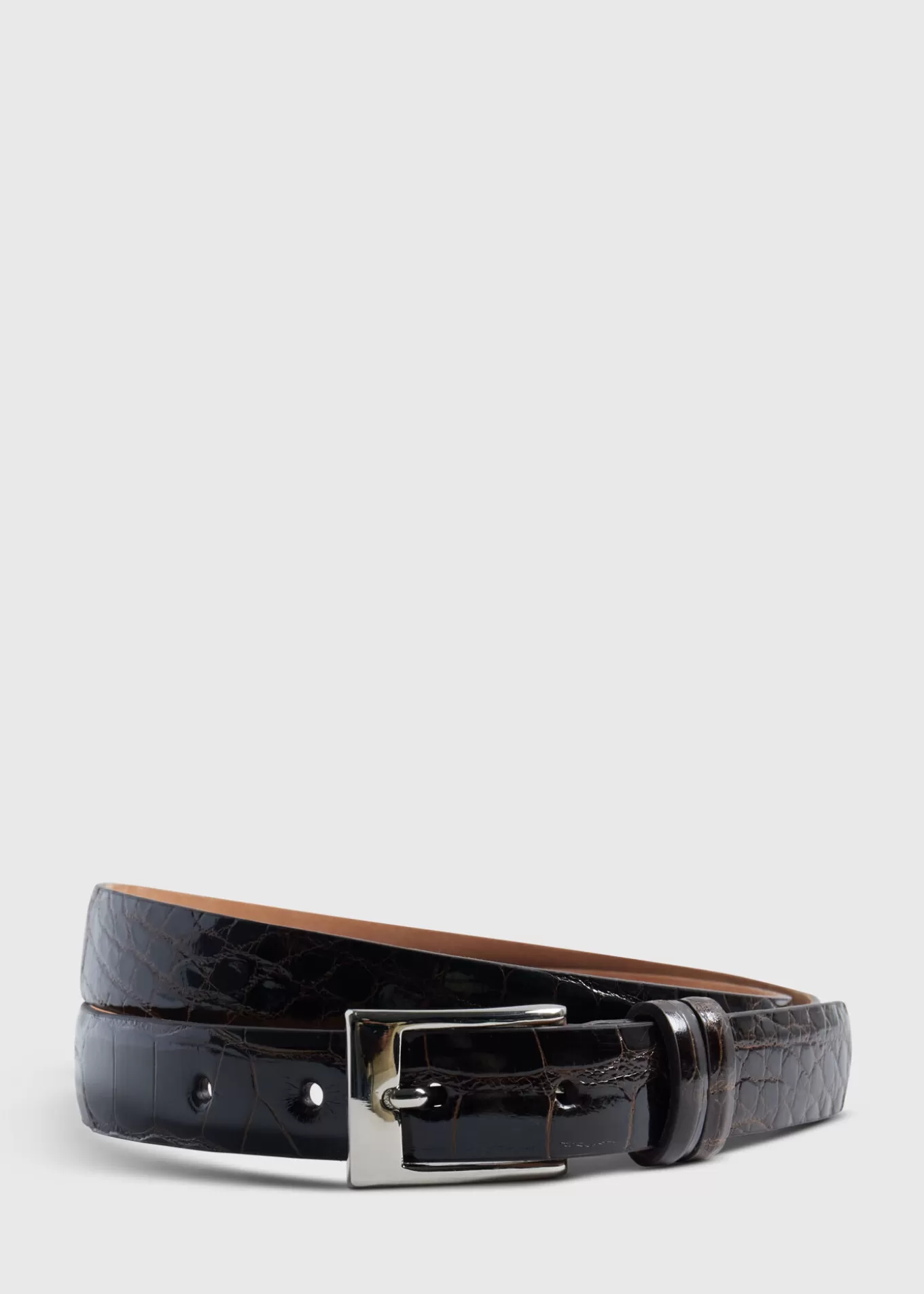 New Alligator Belt With Silver Buckle Belts