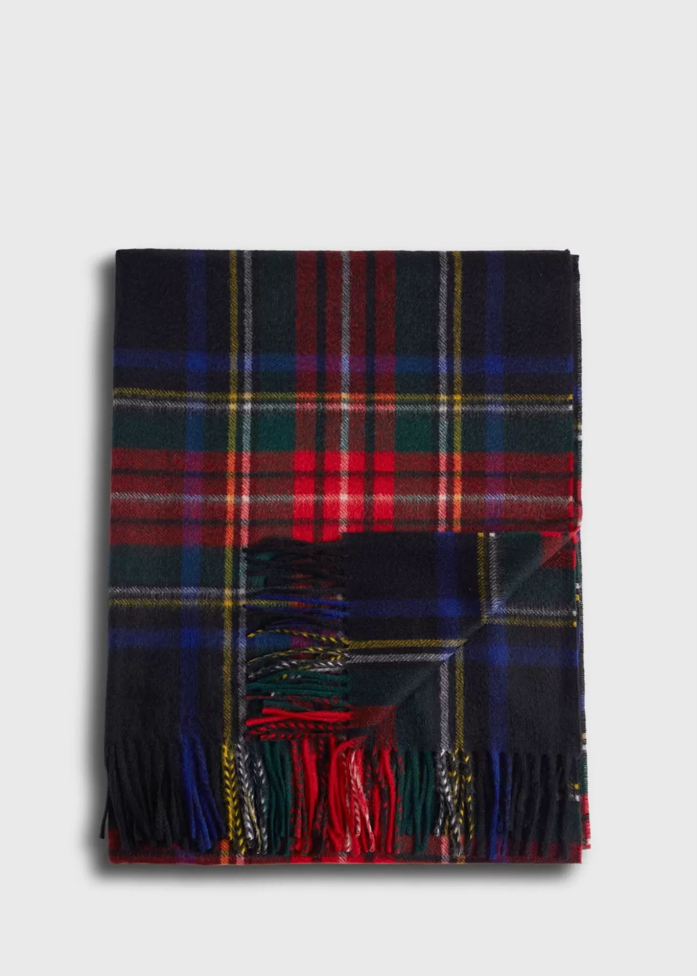 Shop Black Tartan Plaid Cashmere Scarf Scarves, Hats, Gloves