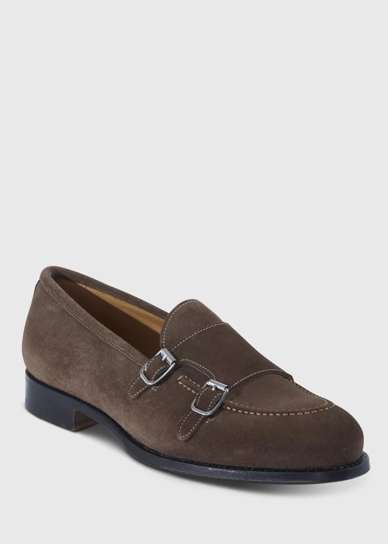 Best Bonte Suede Double Buckle Slip On Monk Straps