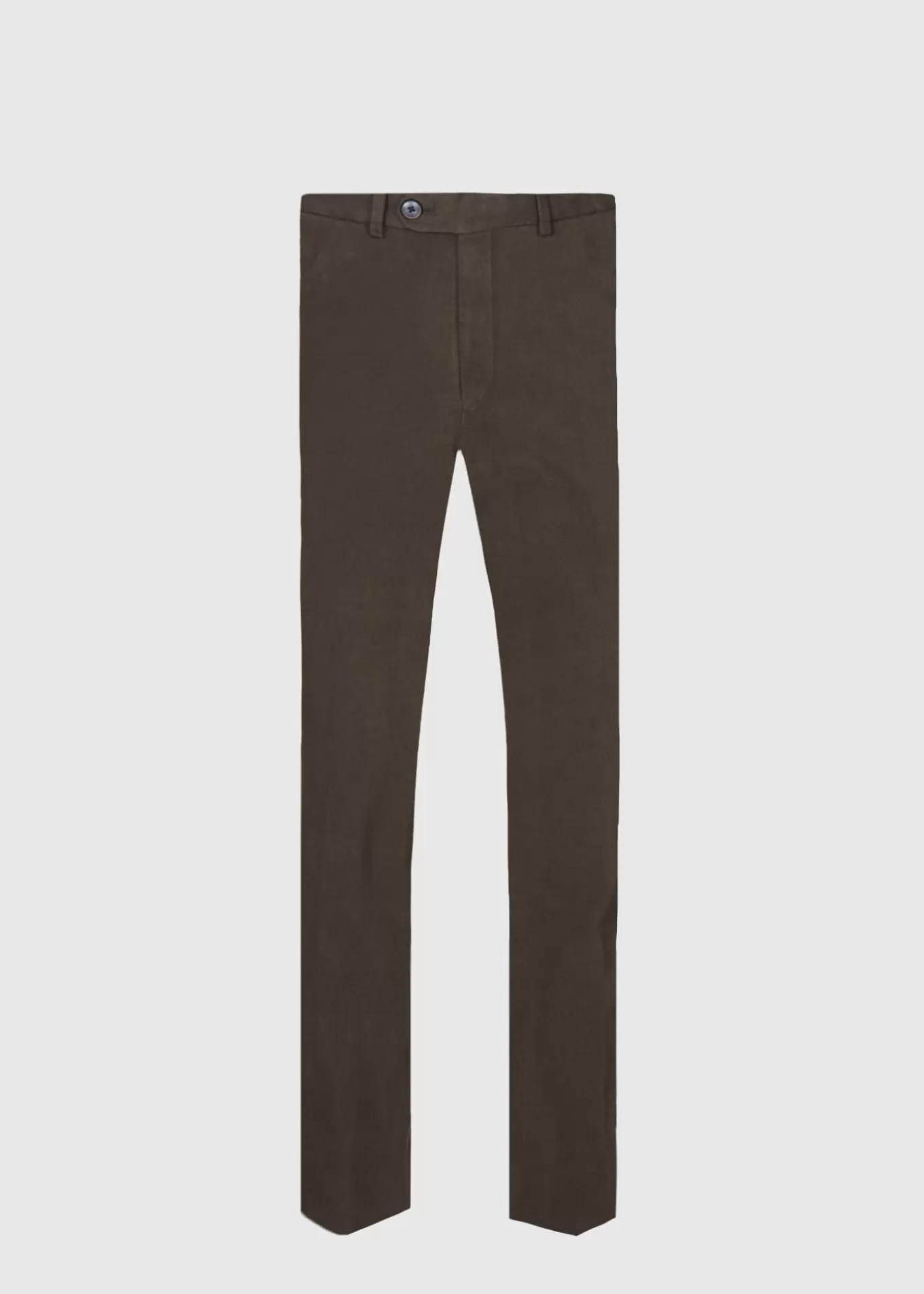 Online Brushed Cotton Plain Front Newton Pant Pants