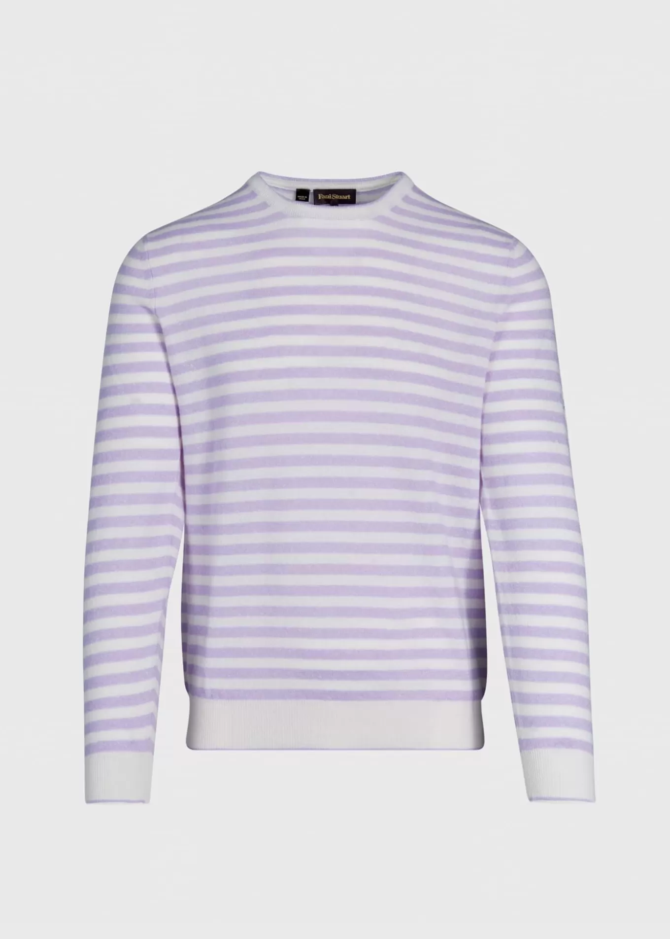 Hot Cashmere & Linen Striped Crewneck Sweater Sweaters