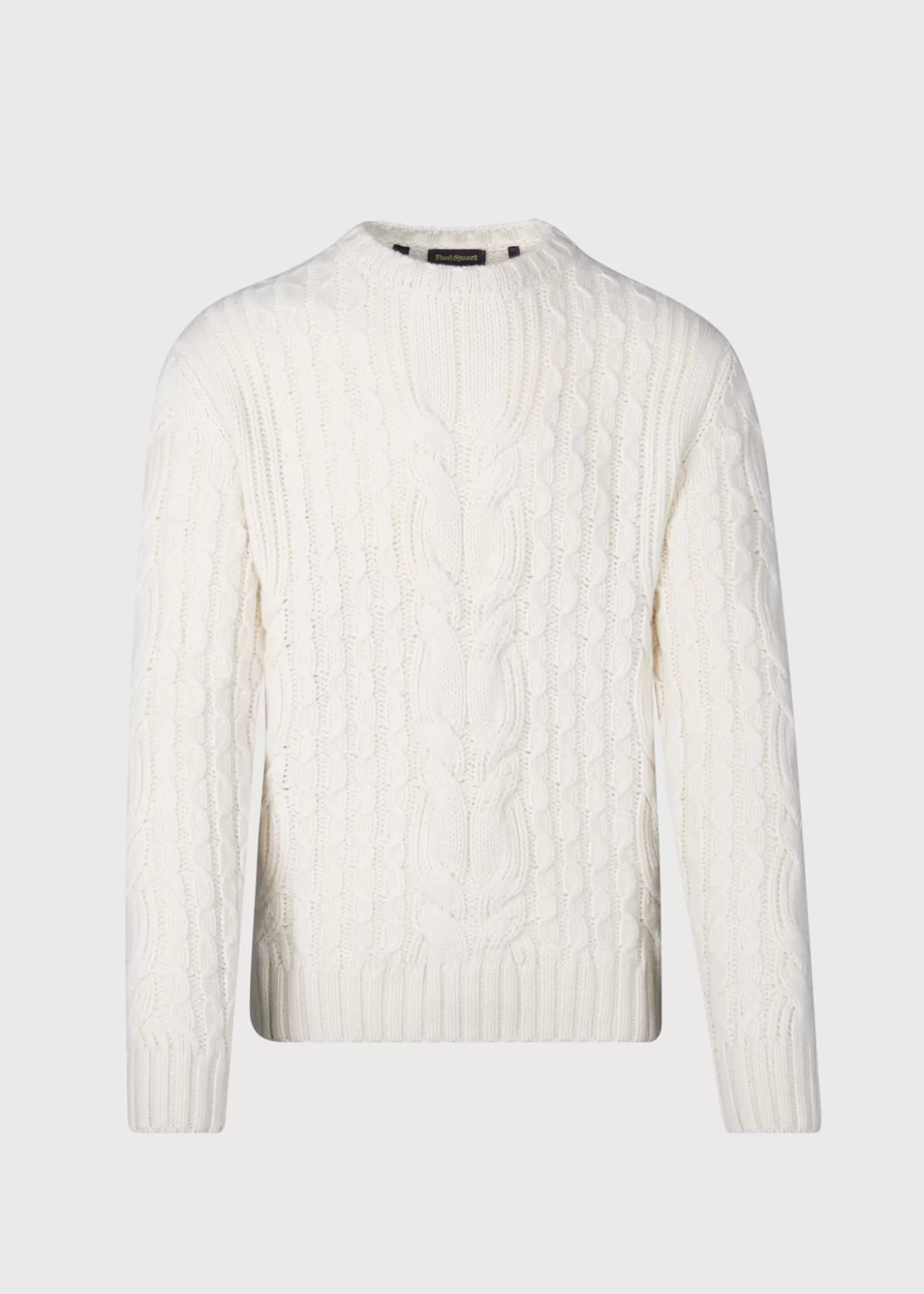 Store Cashmere Cable And Rib Crewneck Sweater The Cashmere Shop | Sweaters