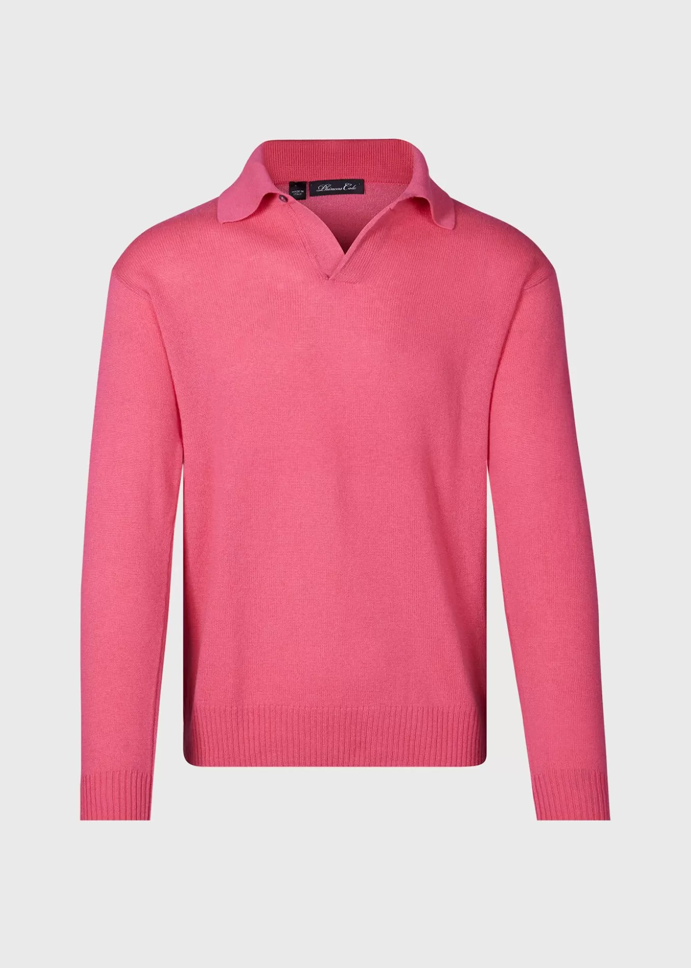 Best Sale Cashmere One Button Polo The Cashmere Shop