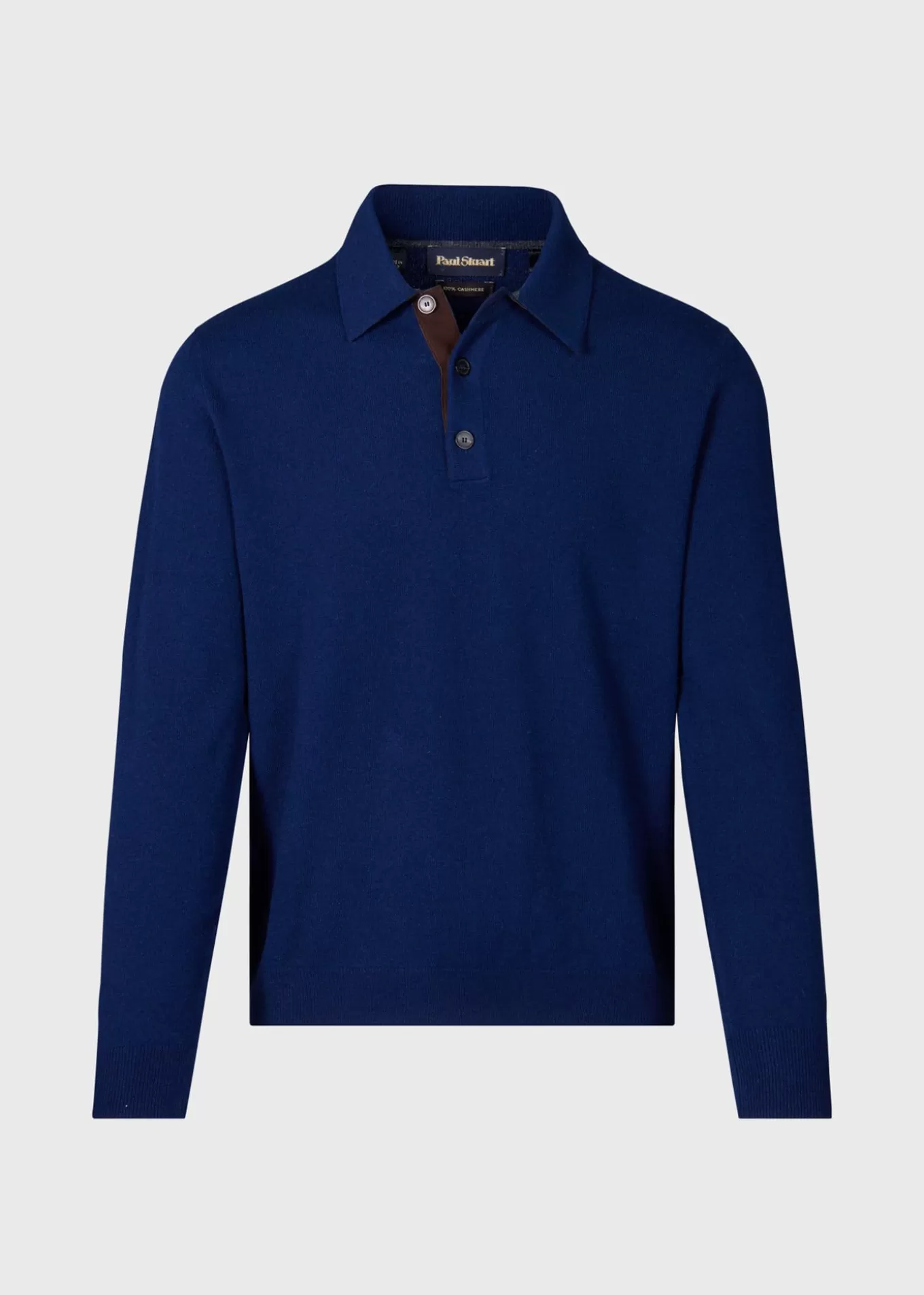 Best Cashmere Polo With Suede Trim The Cashmere Shop | Polos & T-Shirts