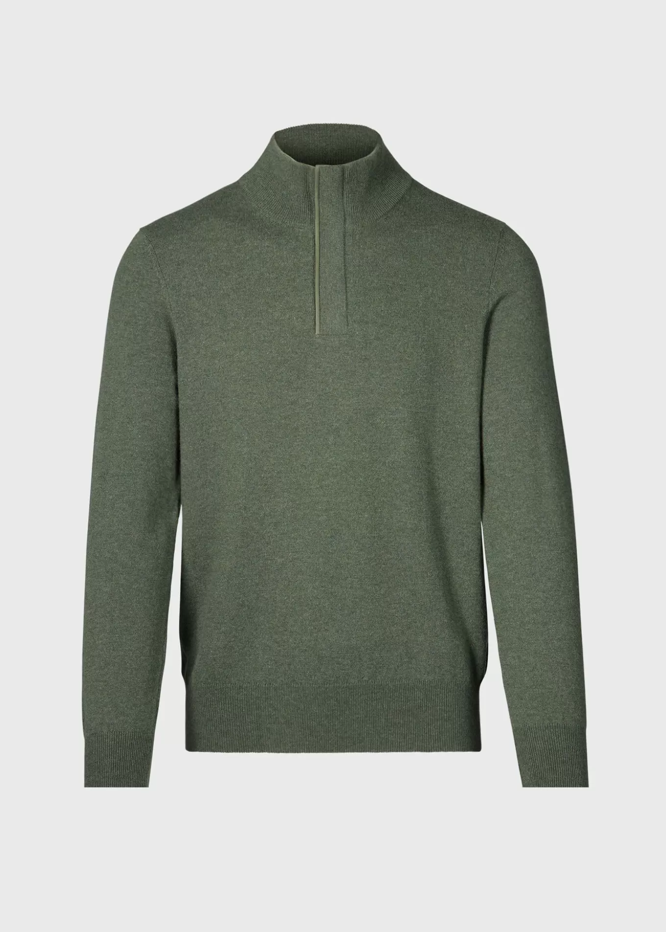 New Cashmere Quarter Zip With Suede Trim The Cashmere Shop | Sweaters