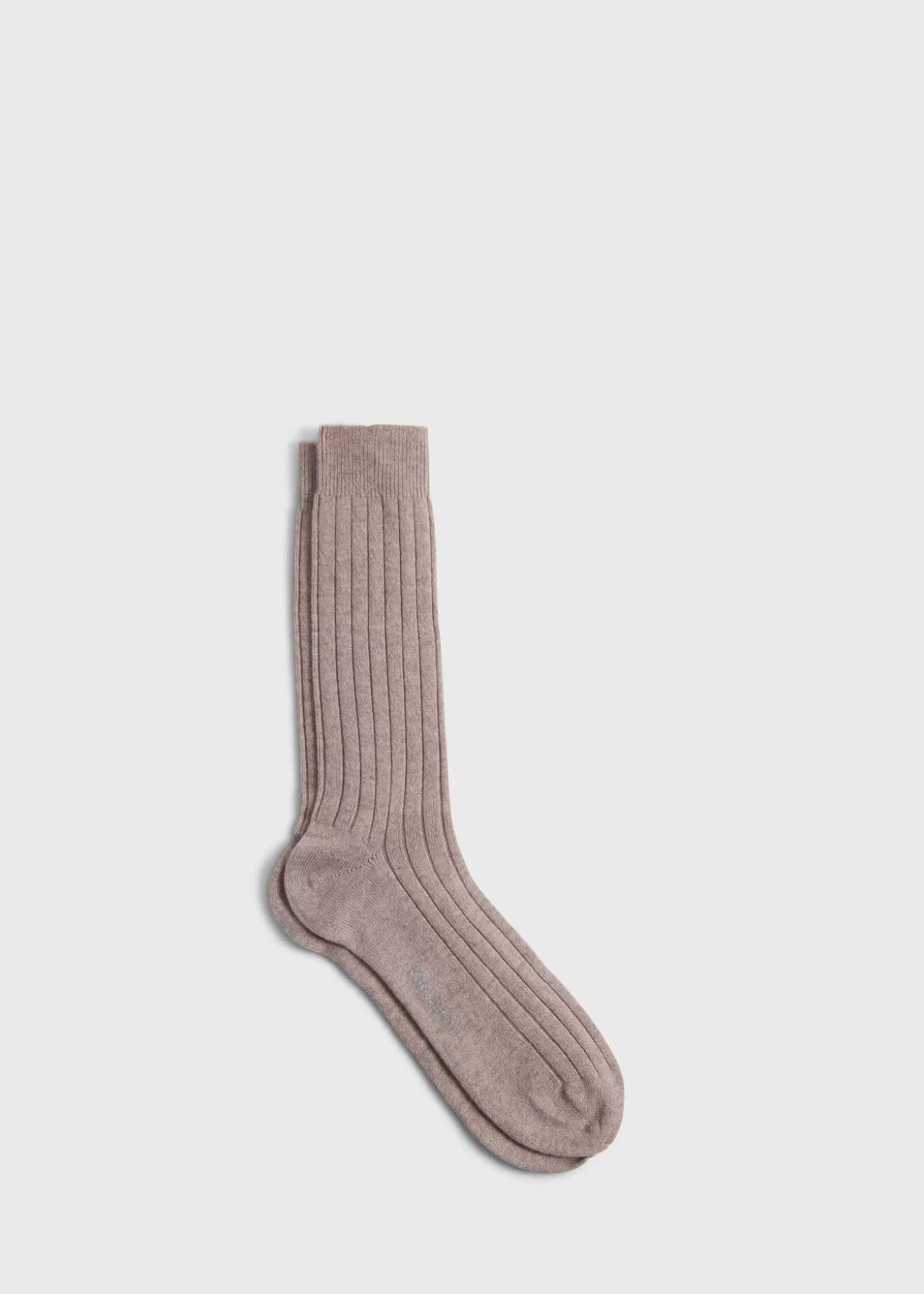 Sale Cashmere Ribbed Sock Socks | The Cashmere Shop