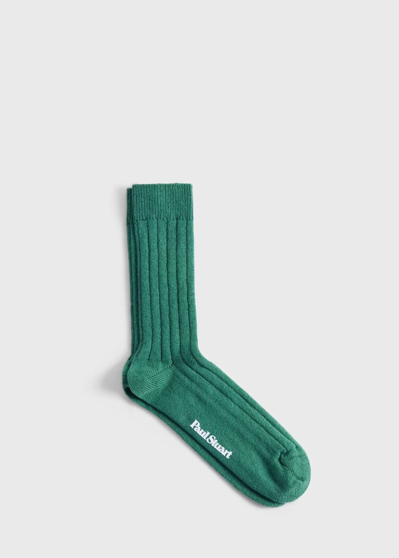 Store Cashmere Solid Ribbed Sock Socks