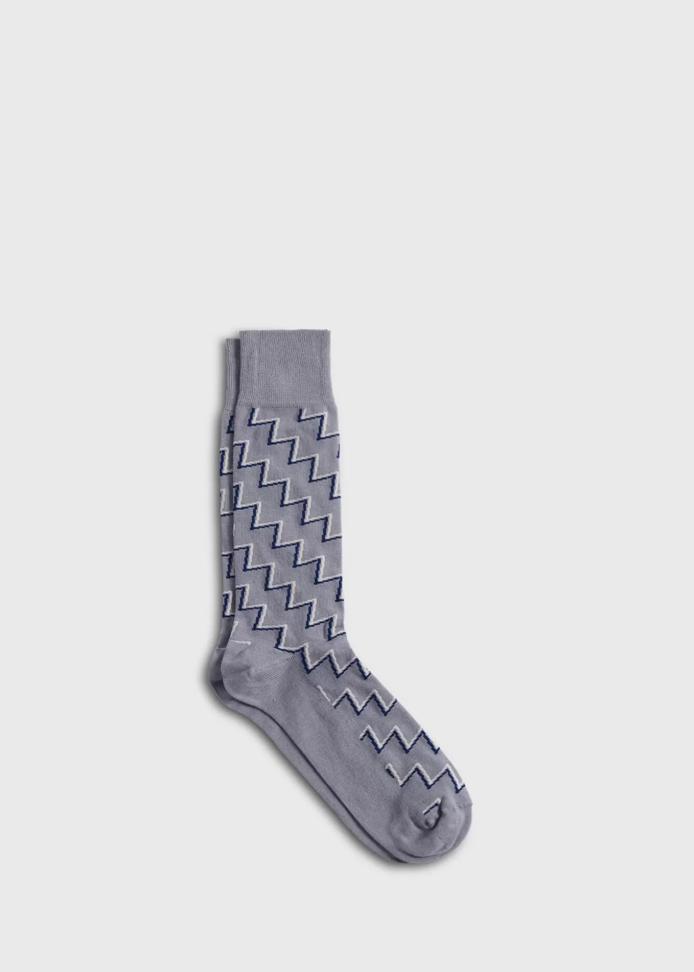 Clearance Cotton & Cashmere Blend Zig Zag Sock Socks