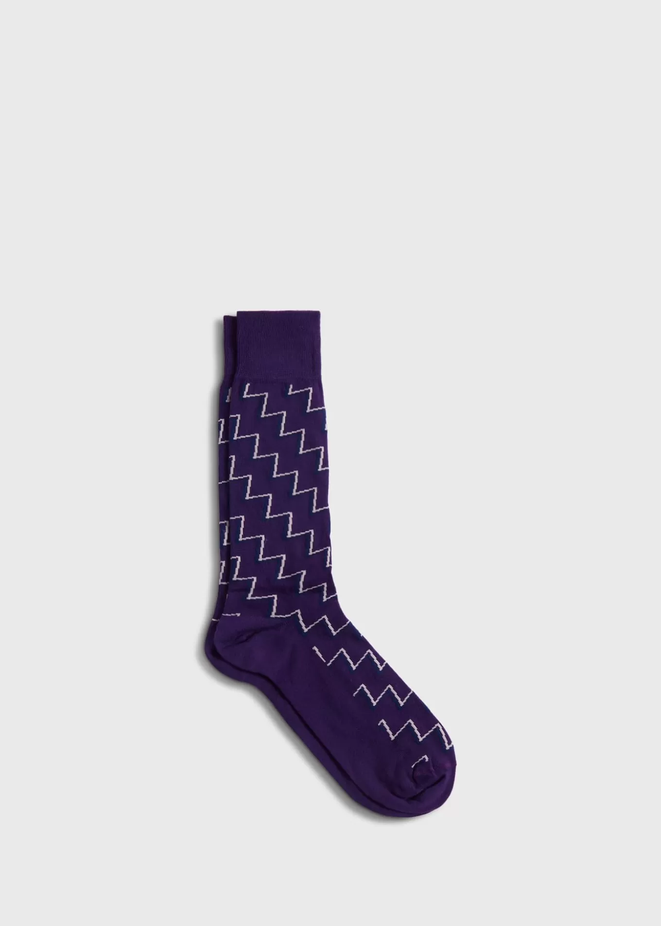 Shop Cotton & Cashmere Blend Zig Zag Sock Socks