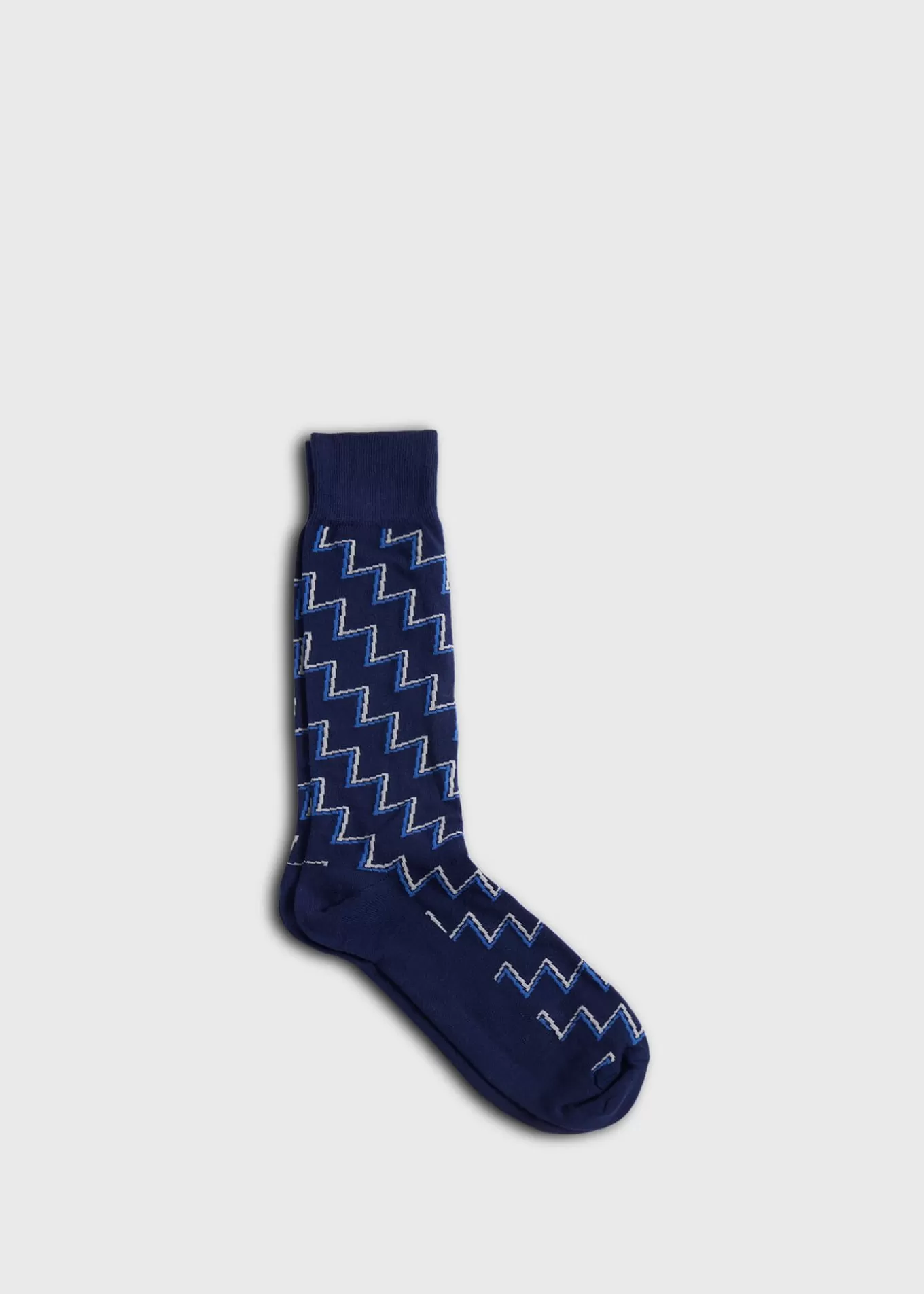 Store Cotton & Cashmere Blend Zig Zag Sock Socks