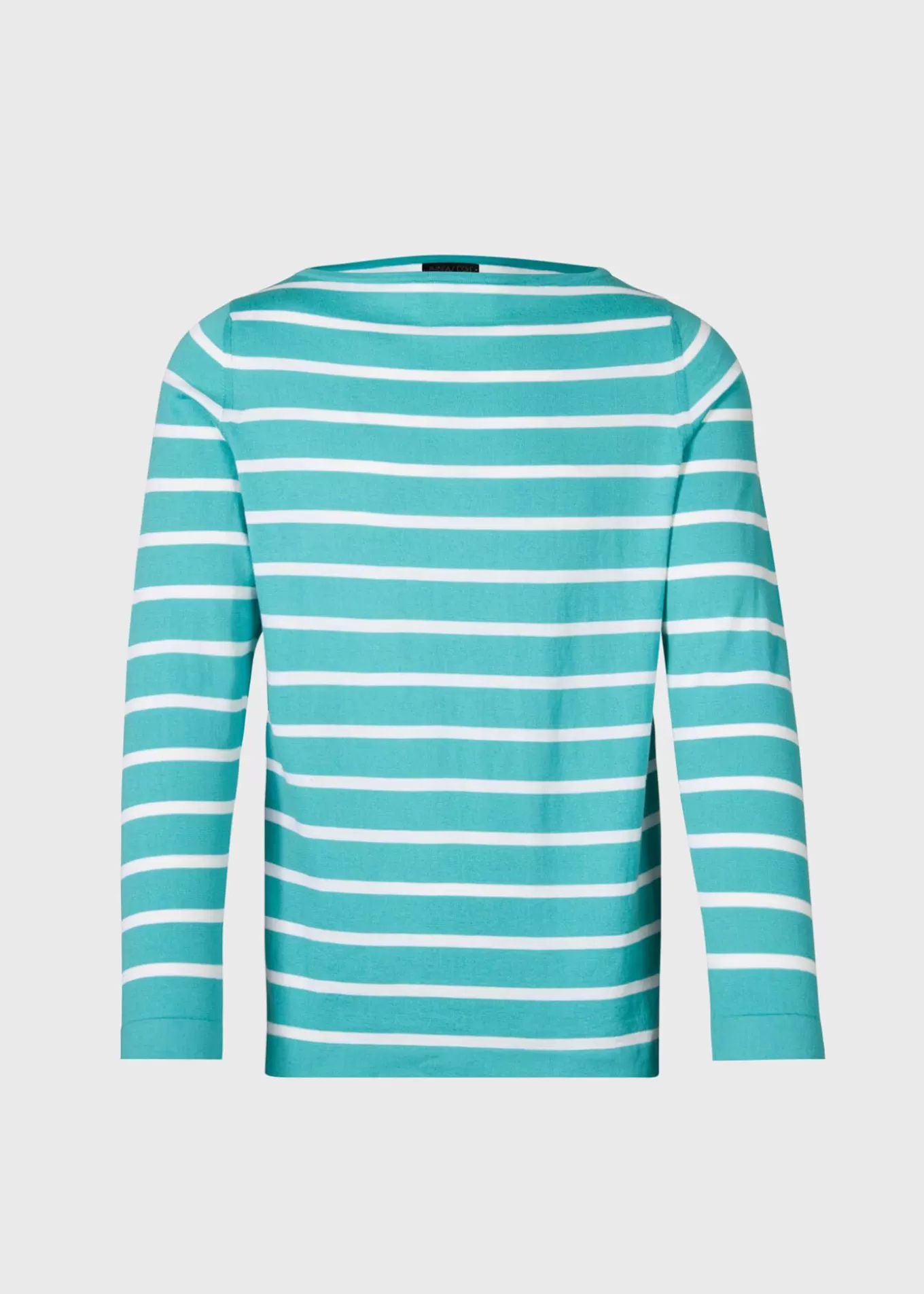 Flash Sale Cotton & Cashmere Boat Neck Stripe Pullover The Cashmere Shop