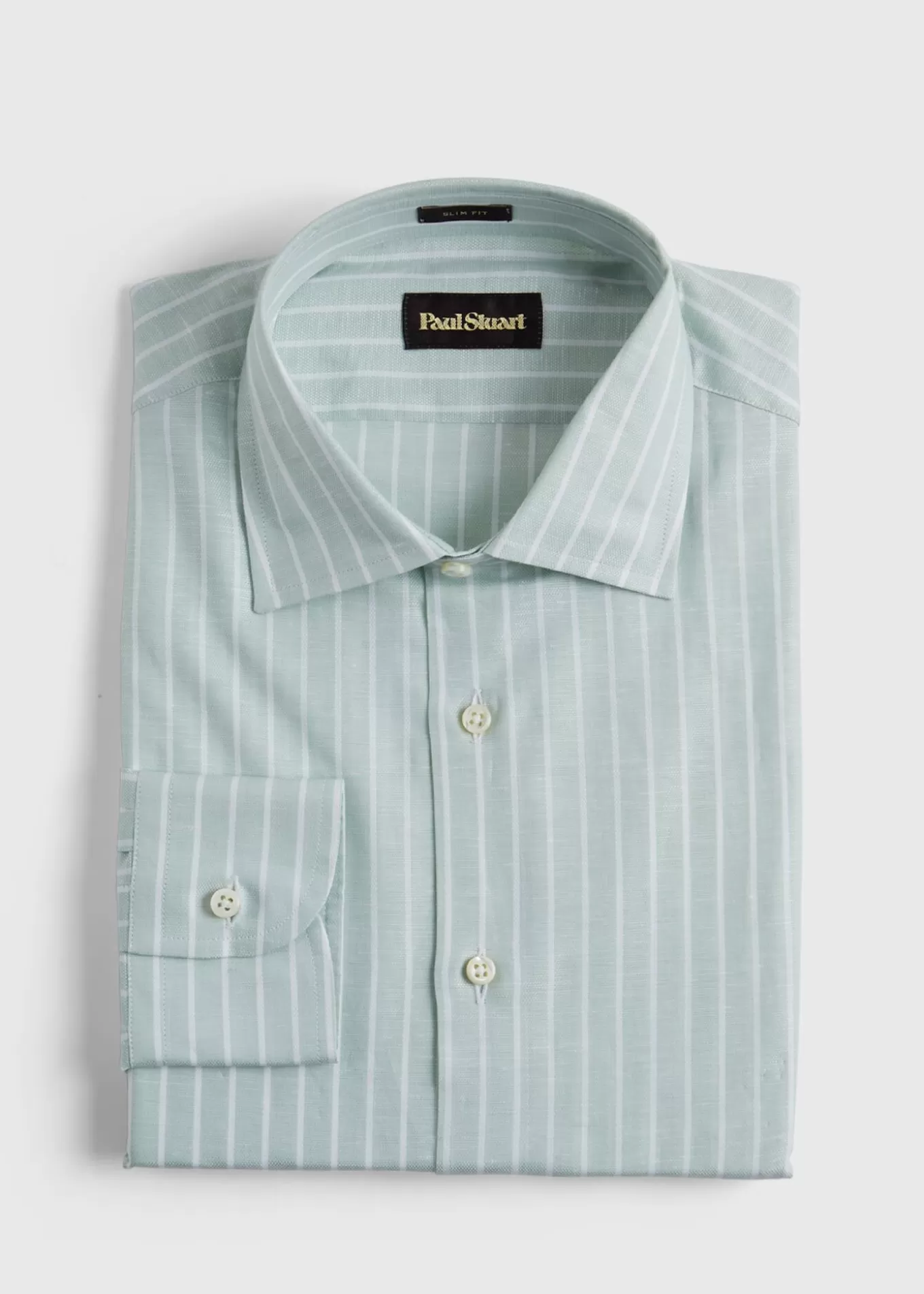 Shop Cotton & Linen Striped Dress Shirt Dress Shirts