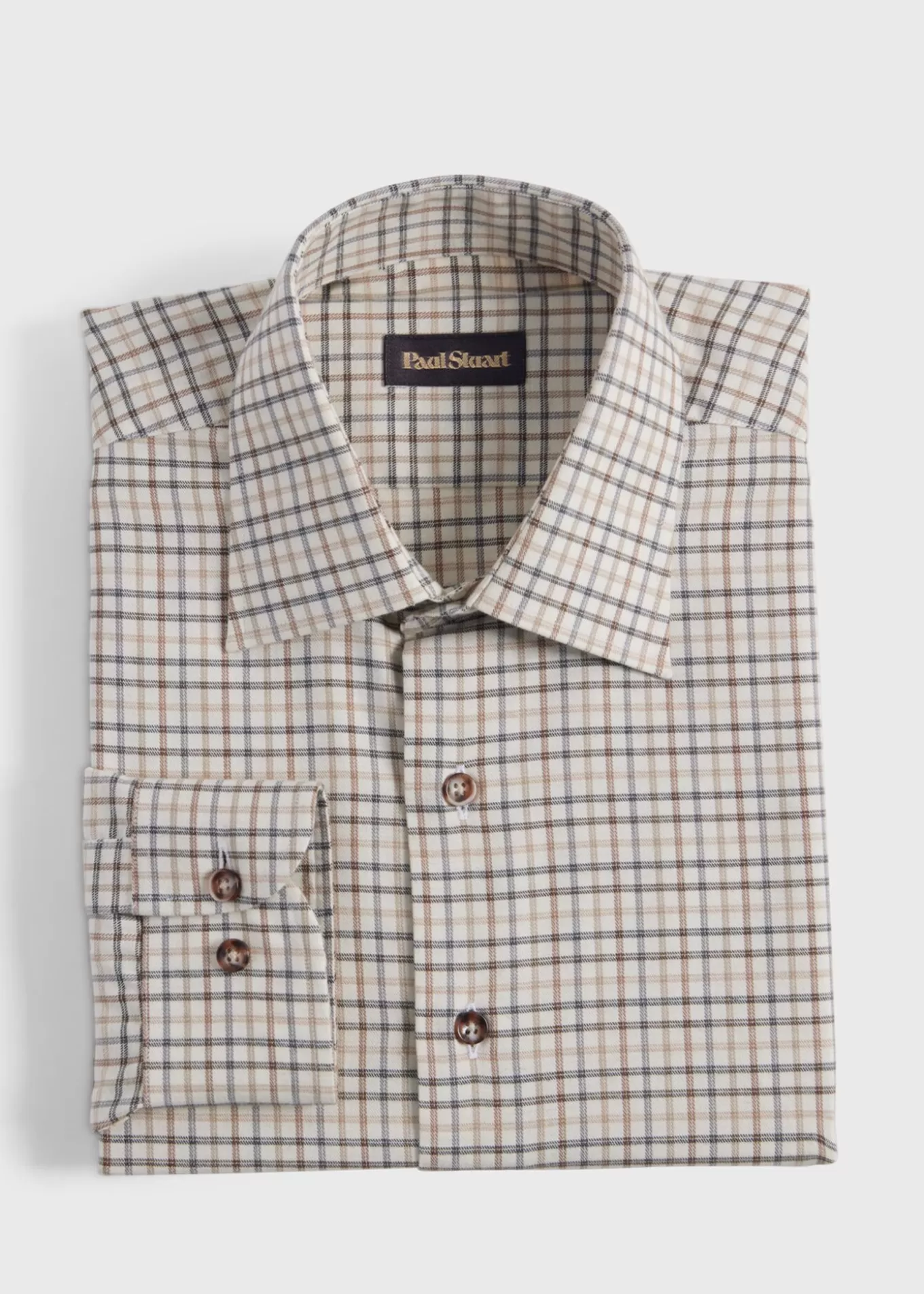 Outlet Cotton & Wool Flannel Tattersall Sport Shirt Sport Shirts