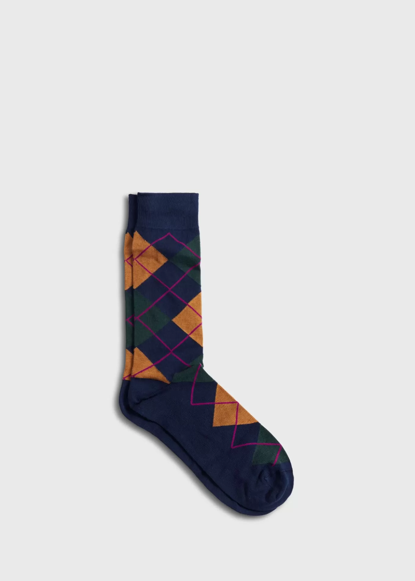 Store Cotton Blend Argyle Sock Socks