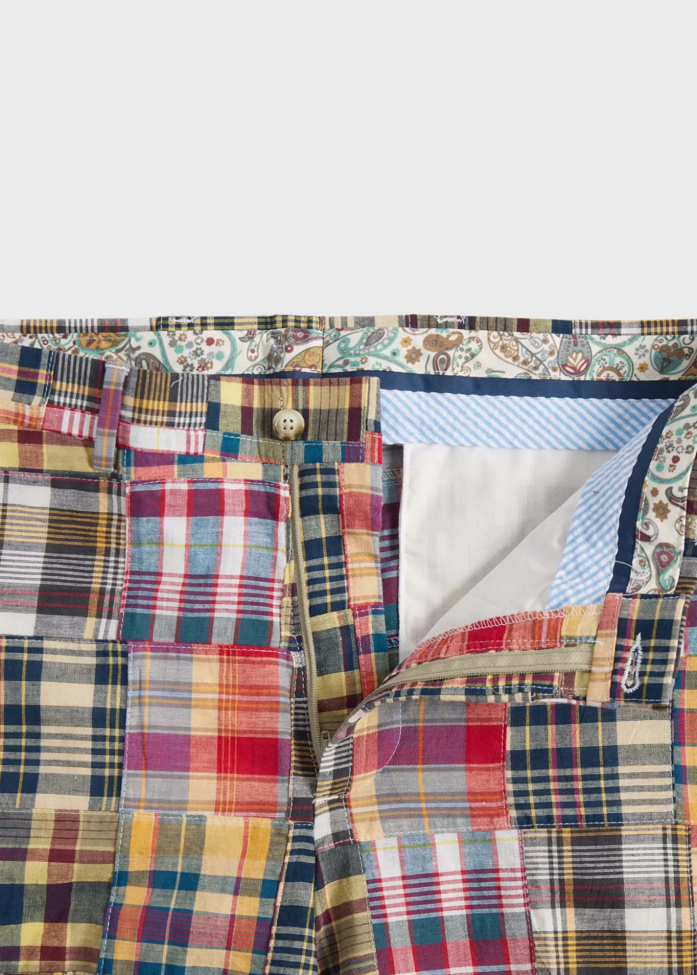 Fashion Cotton Indian Madras Walk Shorts Shorts & Swim Trunks