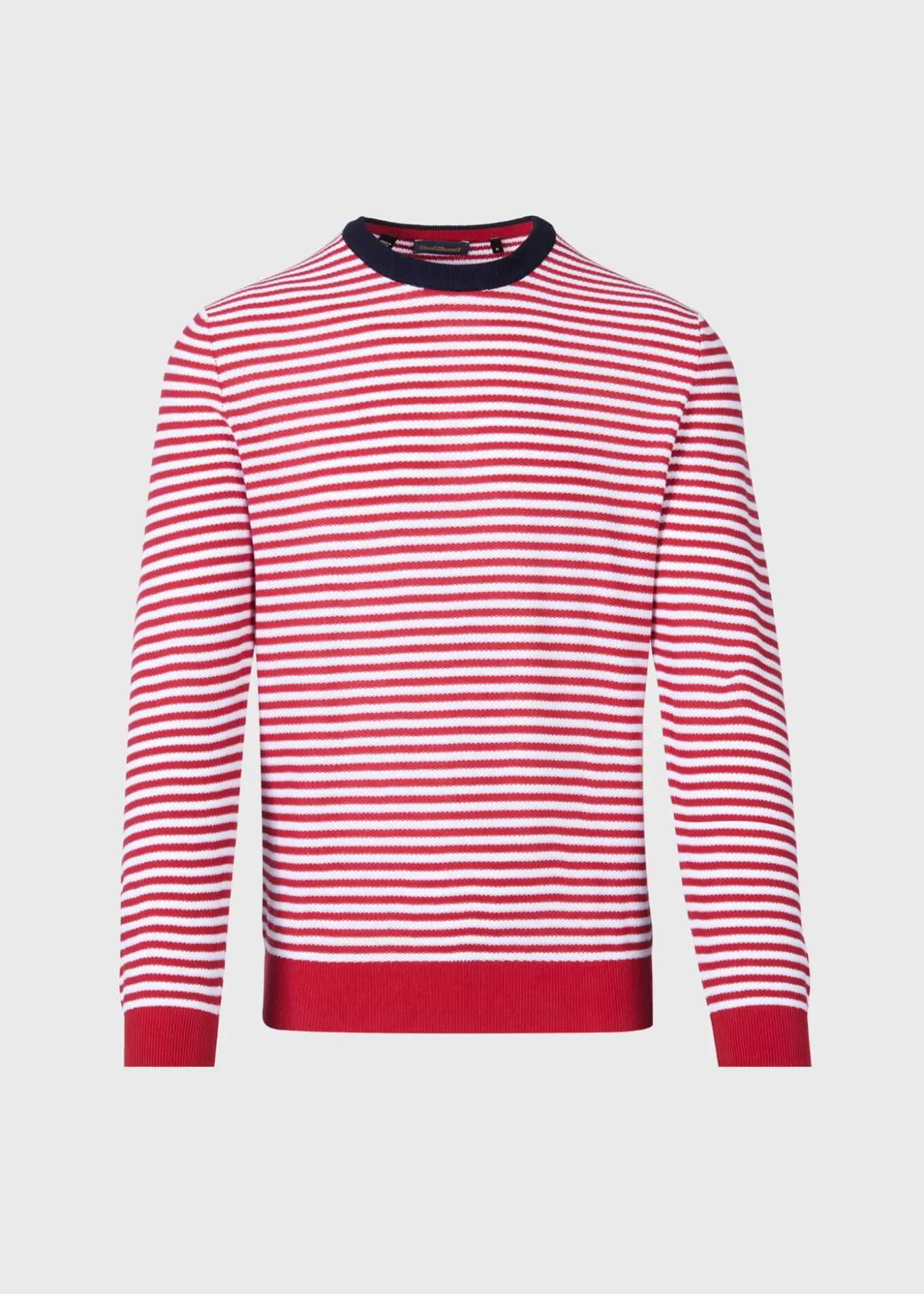 Store Cotton Striped Crewneck Sweater Sweaters