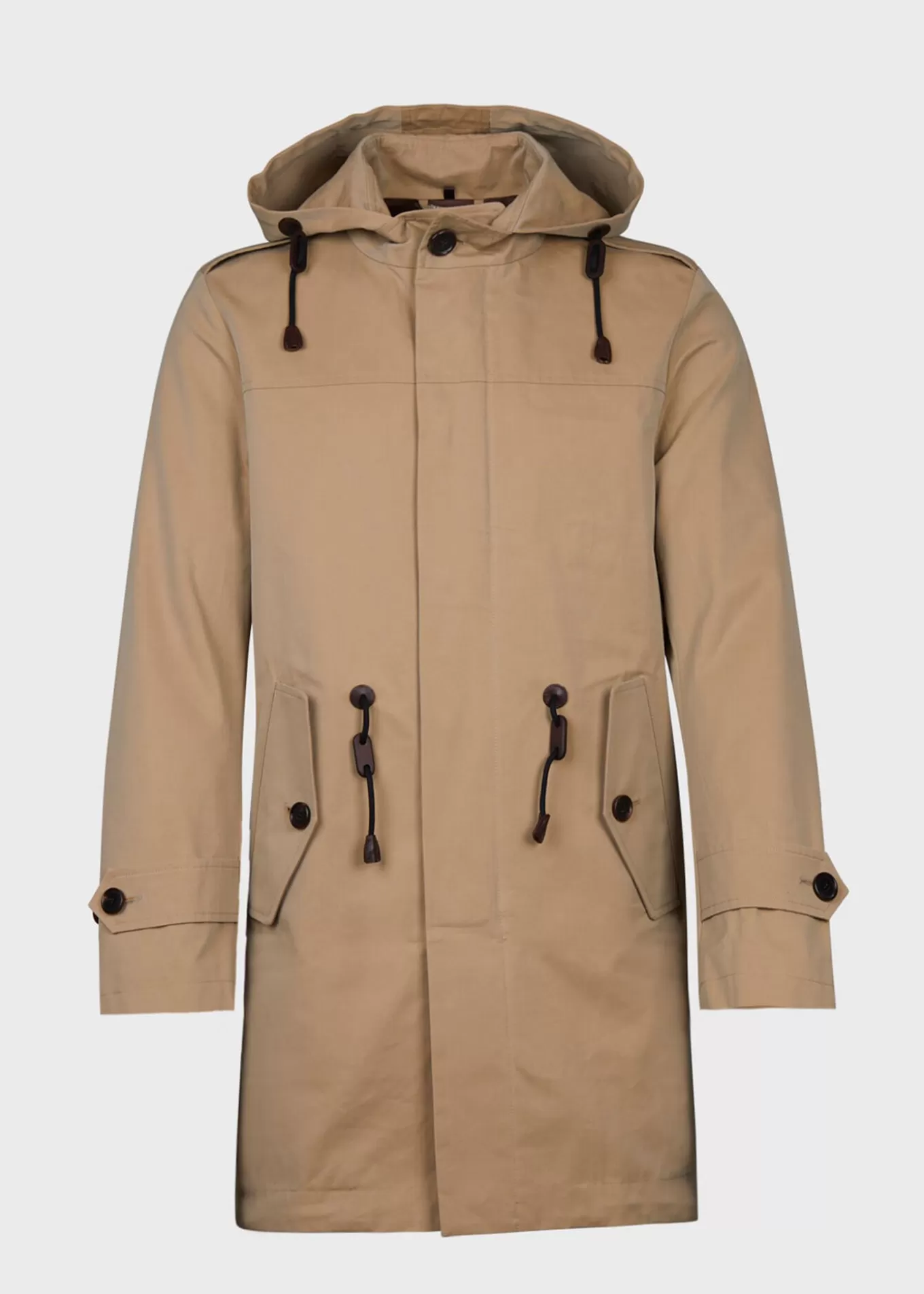 Online Double Twisted Cotton Parka Outerwear