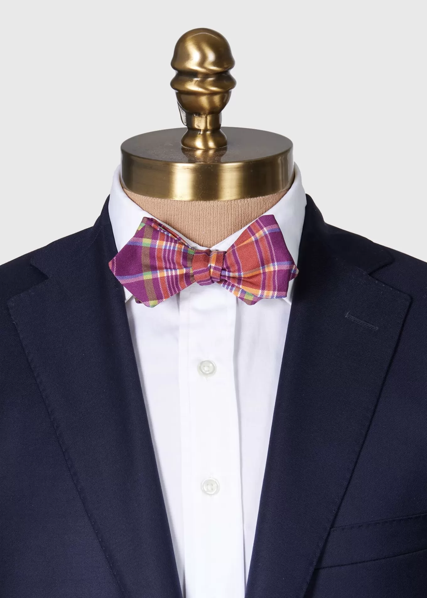 Store Habotai Silk Plaid Bow Tie Ties | Formal Shop