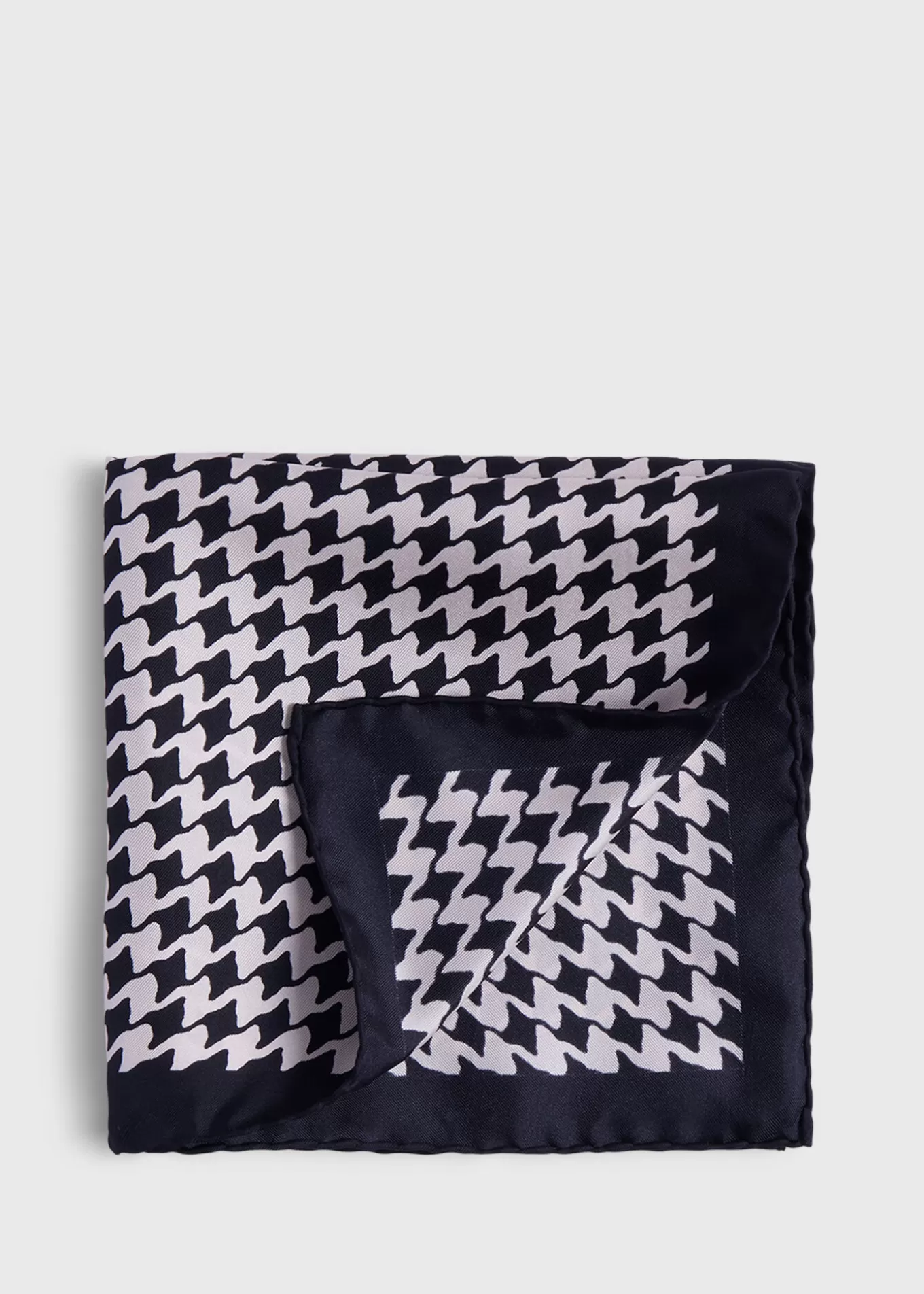 Shop Houndstooth Silk Pocket Square Pocket Squares