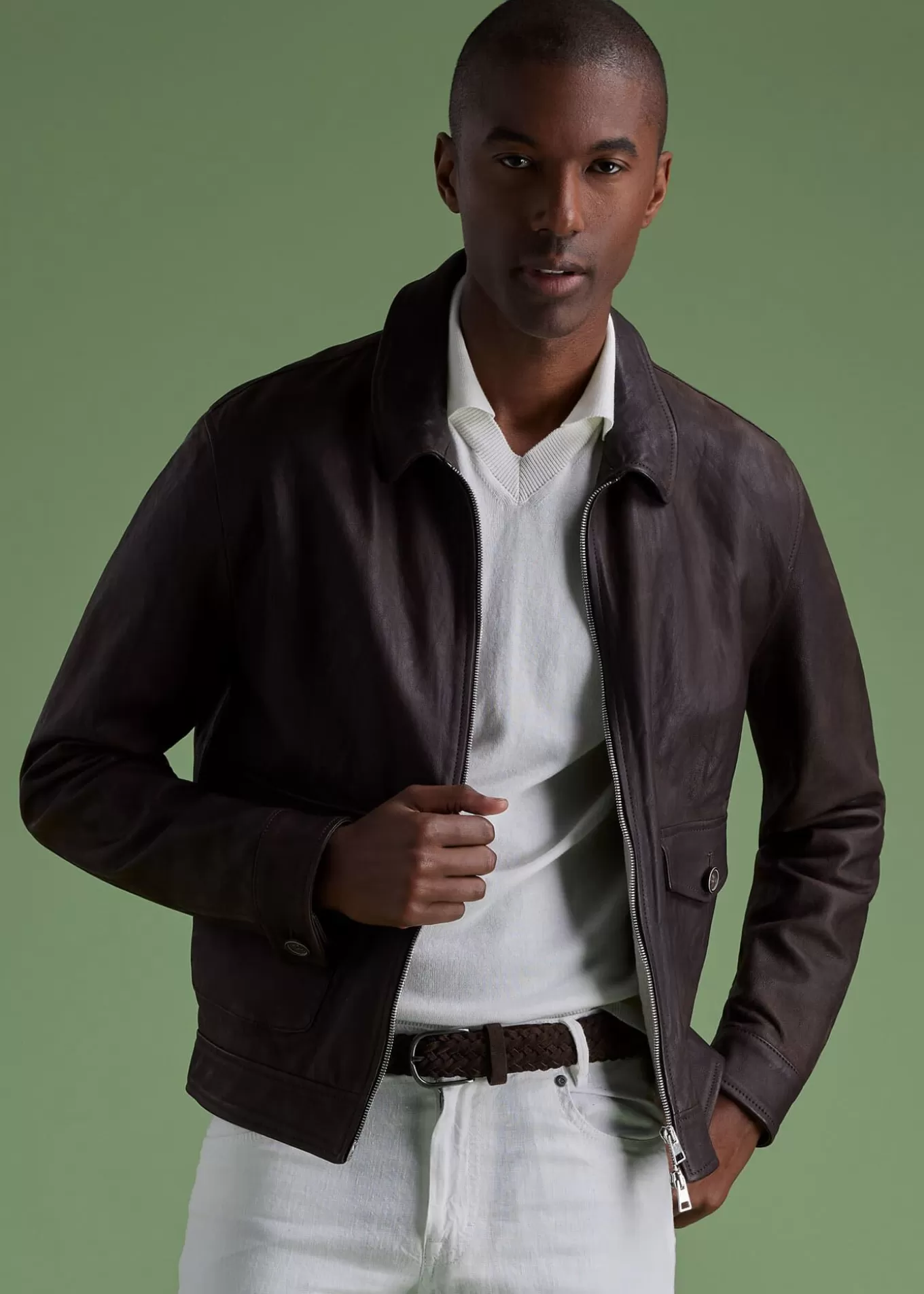 Cheap Leather Bomber Jacket Outerwear