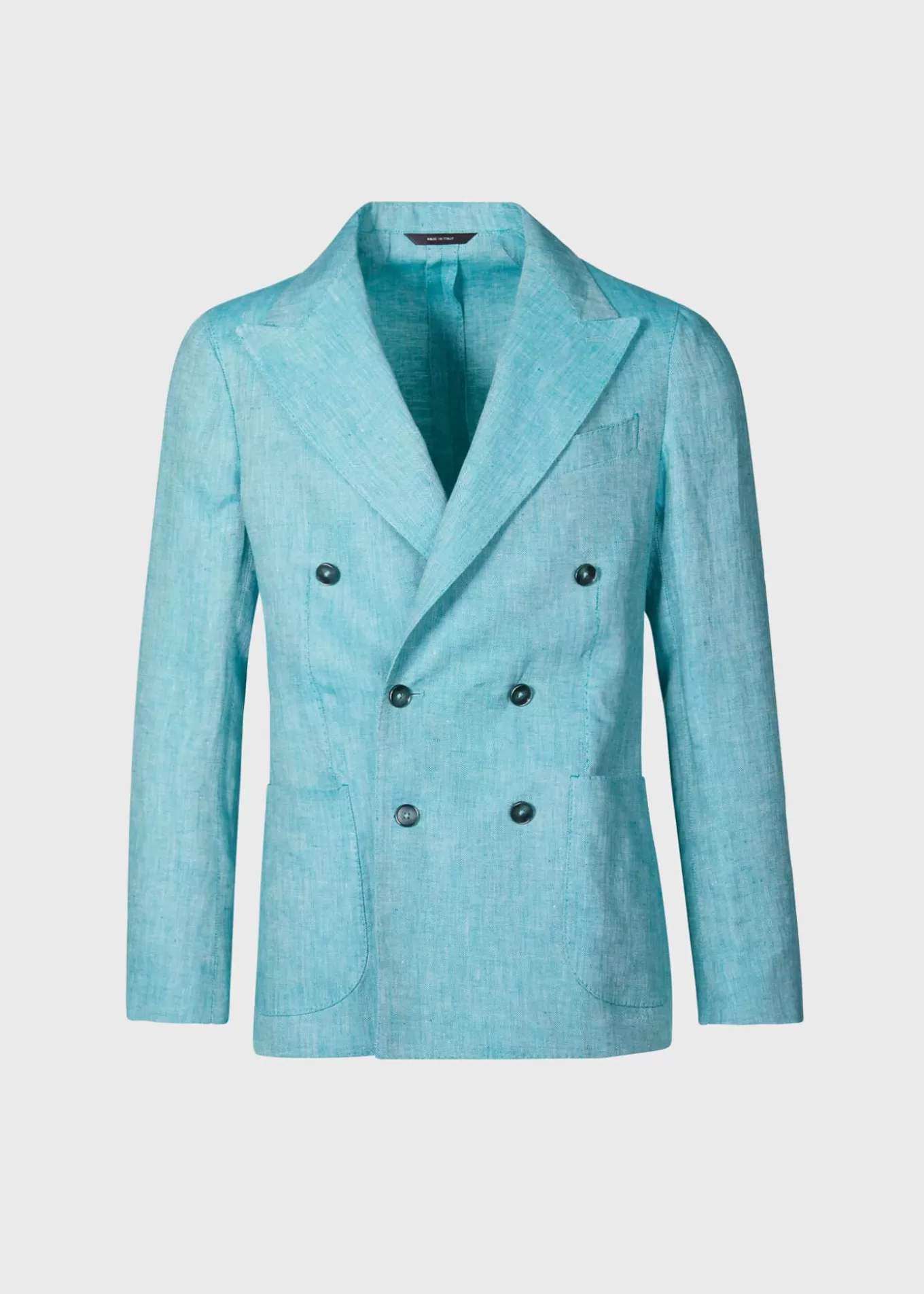 Cheap Linen Double Breasted Jacket Blazers & Jackets