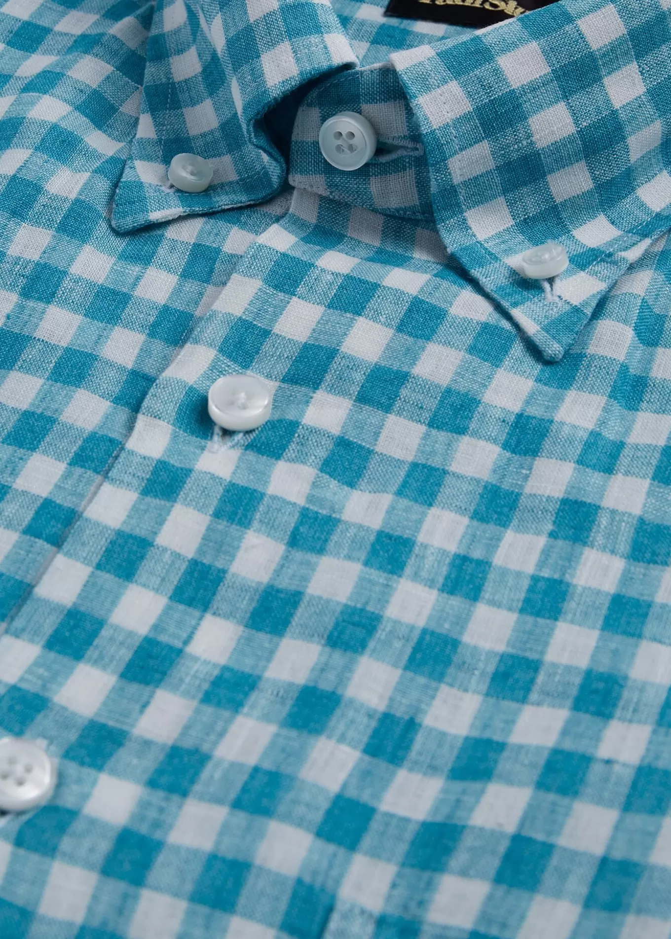 Hot Linen Gingham Sport Shirt Sport Shirts