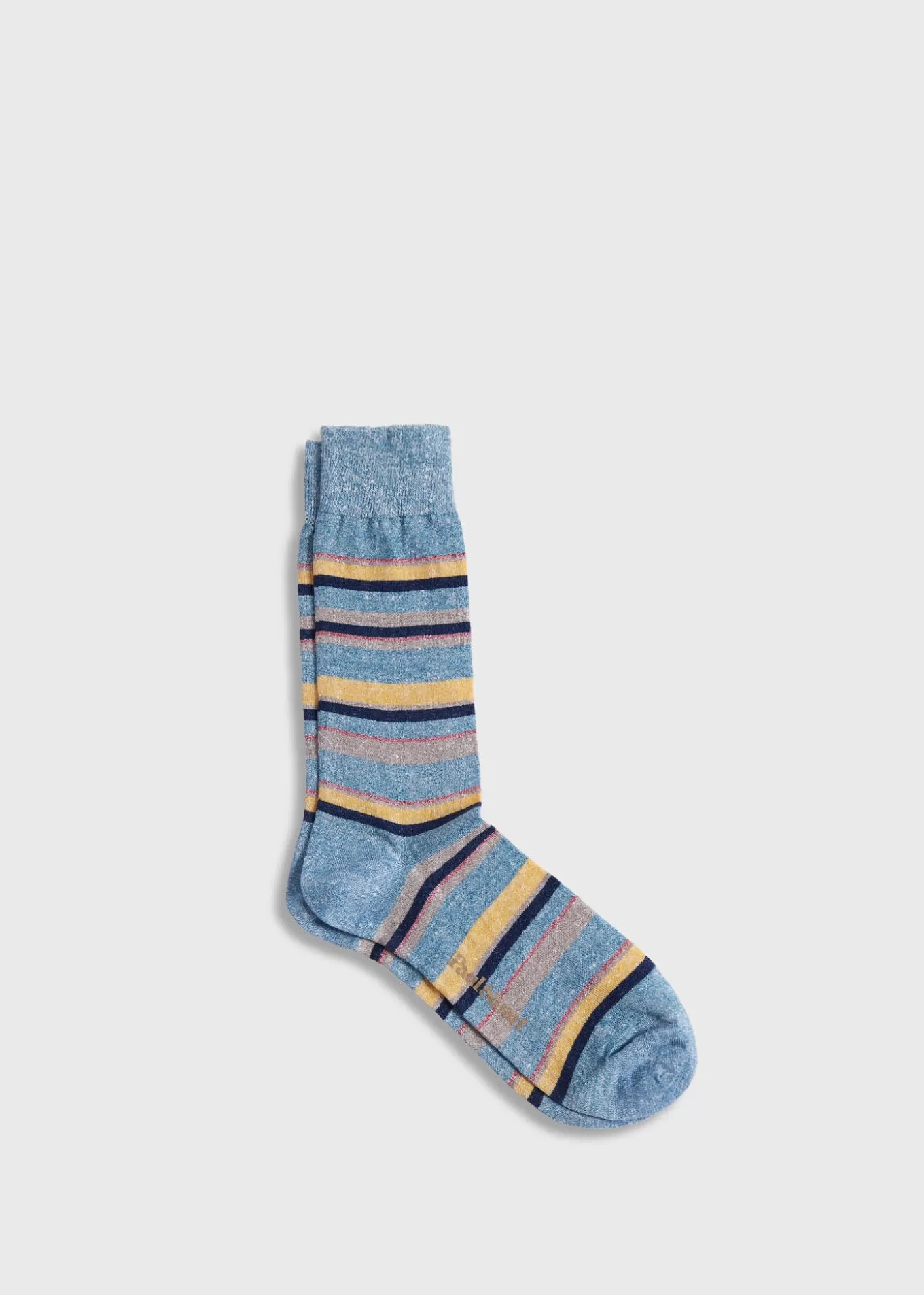 New Linen Mélange Striped Sock Socks