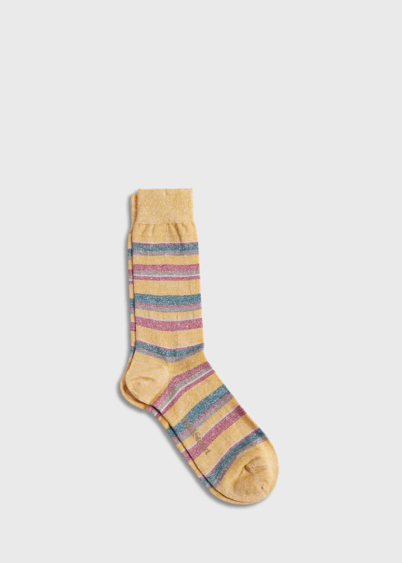 Cheap Linen Mélange Striped Sock Socks