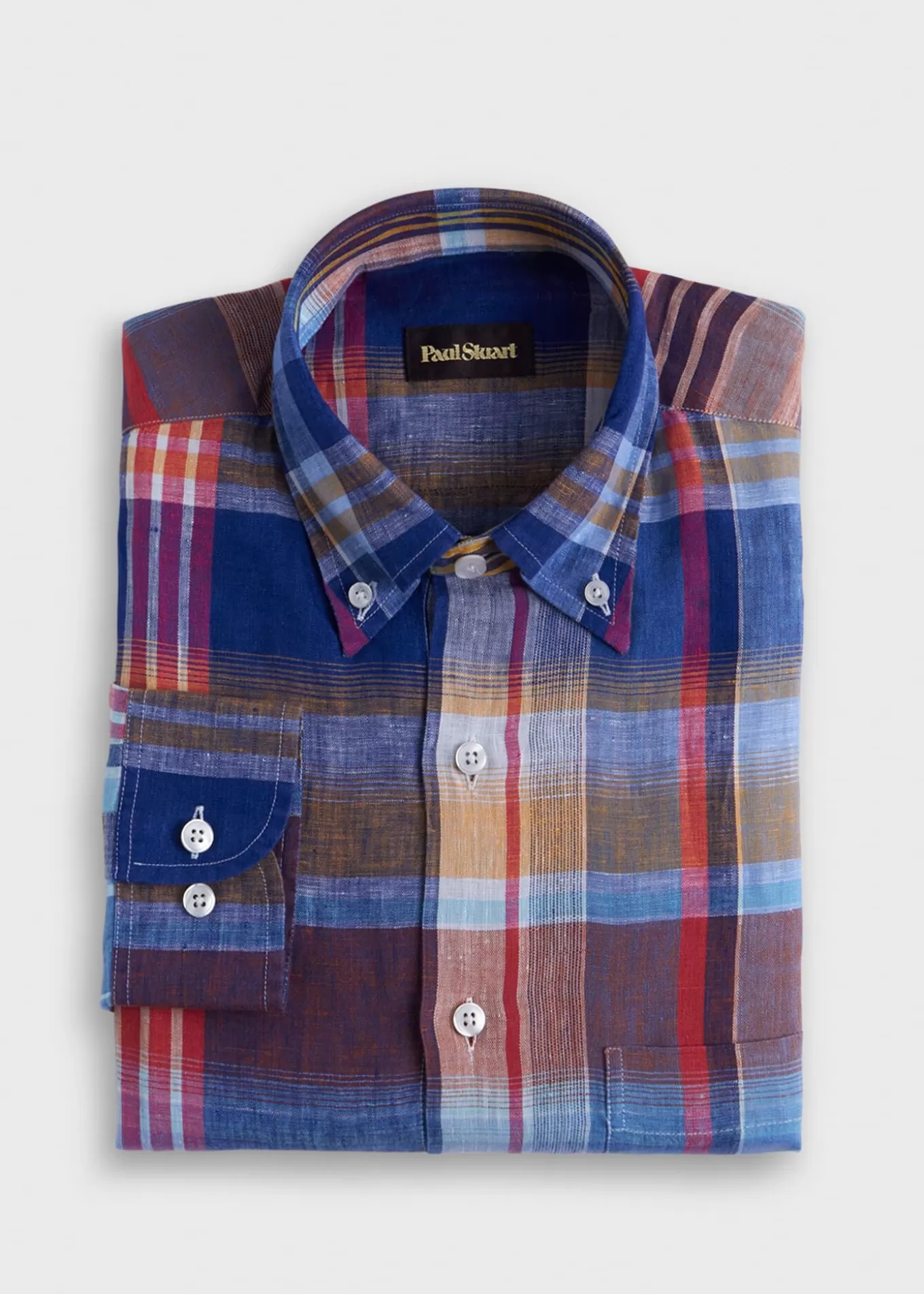 Store Linen Plaid Sport Shirt Sport Shirts