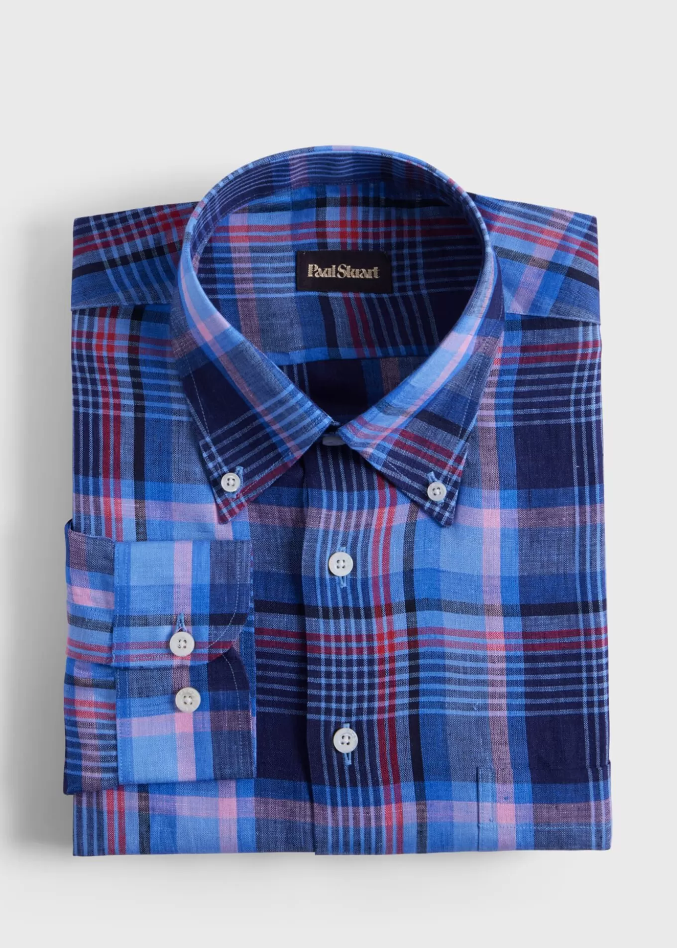 Flash Sale Linen Plaid Sport Shirt Sport Shirts