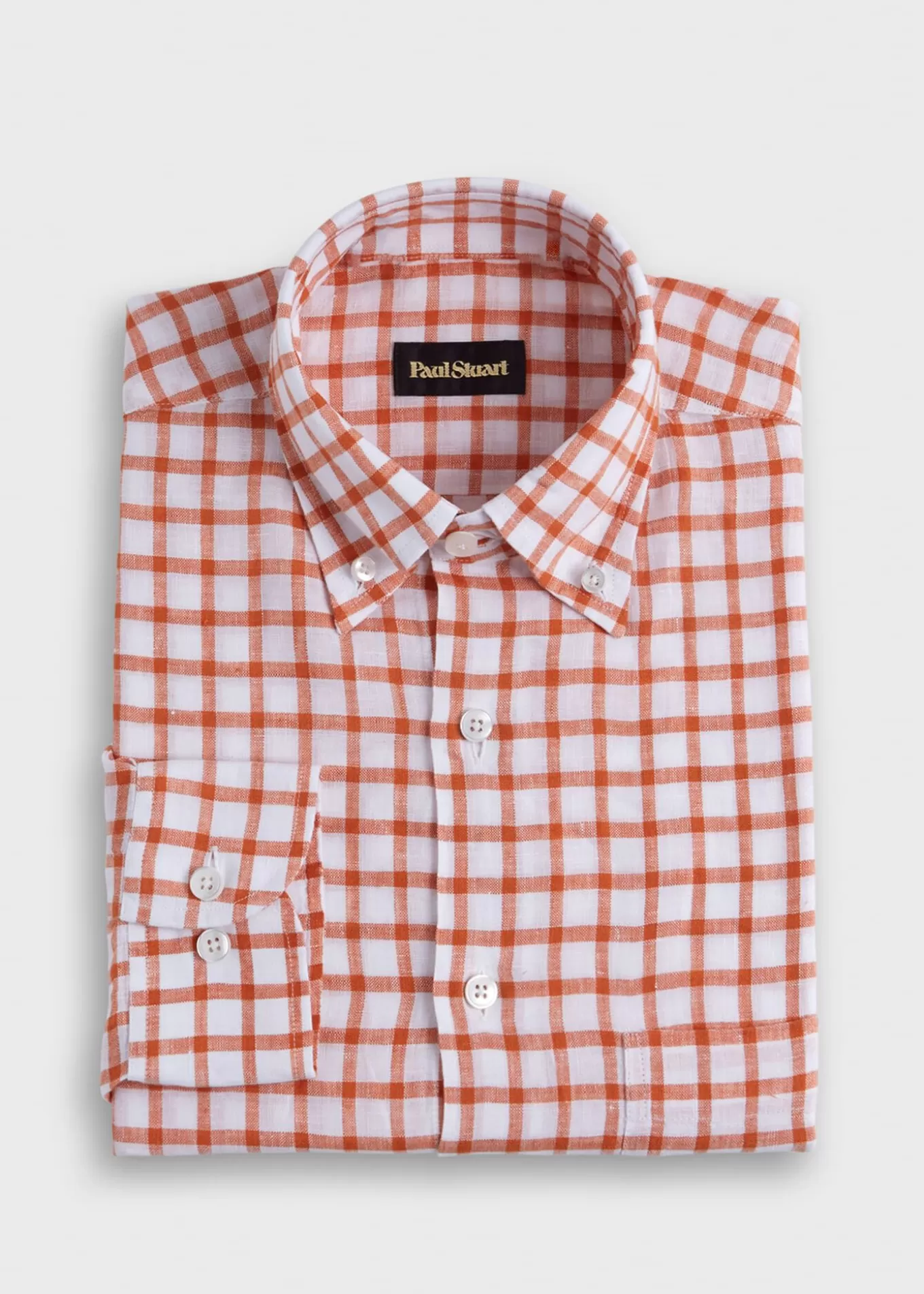 Best Sale Linen Windowpane Sport Shirt Sport Shirts