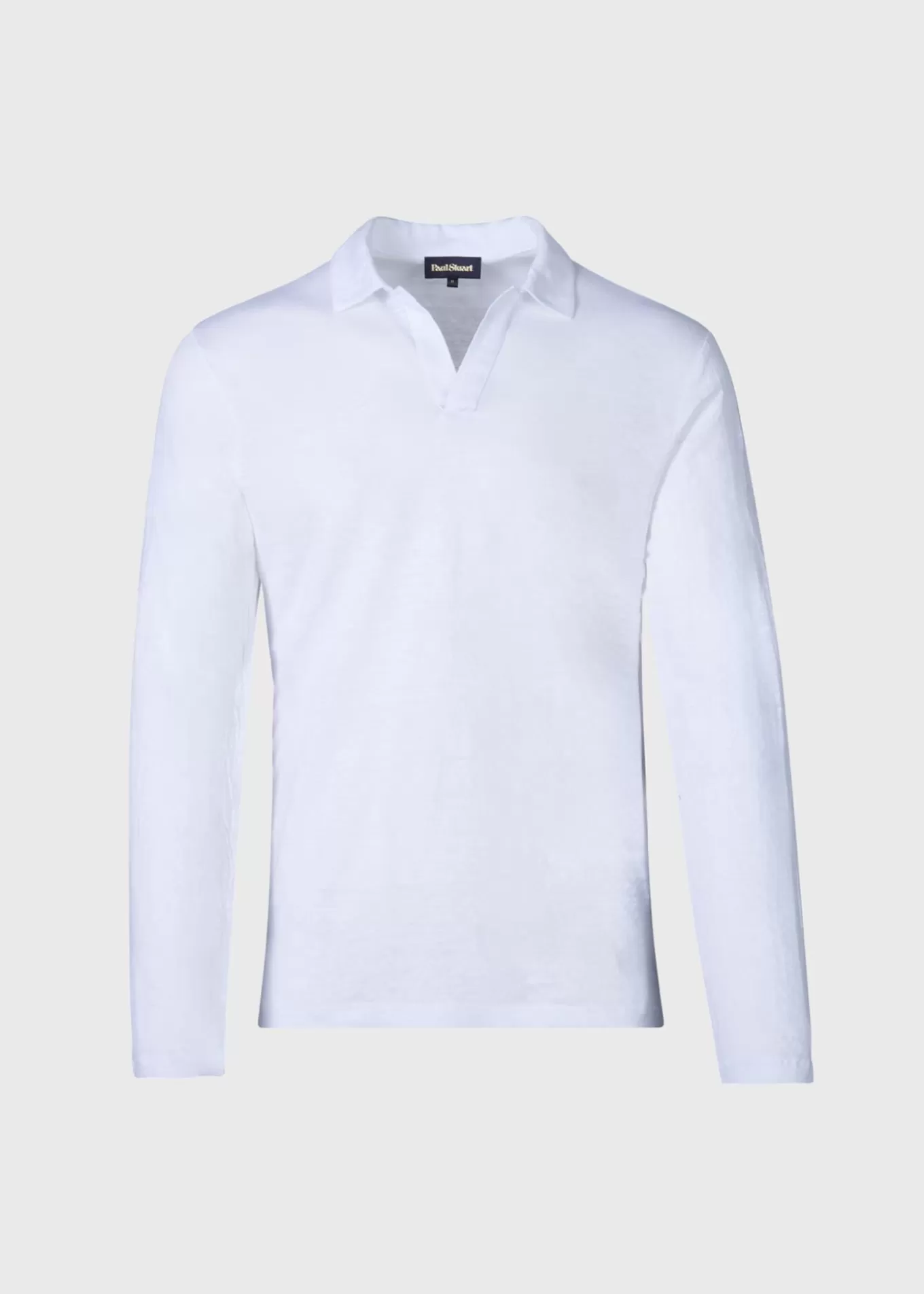 New Long Sleeve Linen Polo Polos & T-Shirts