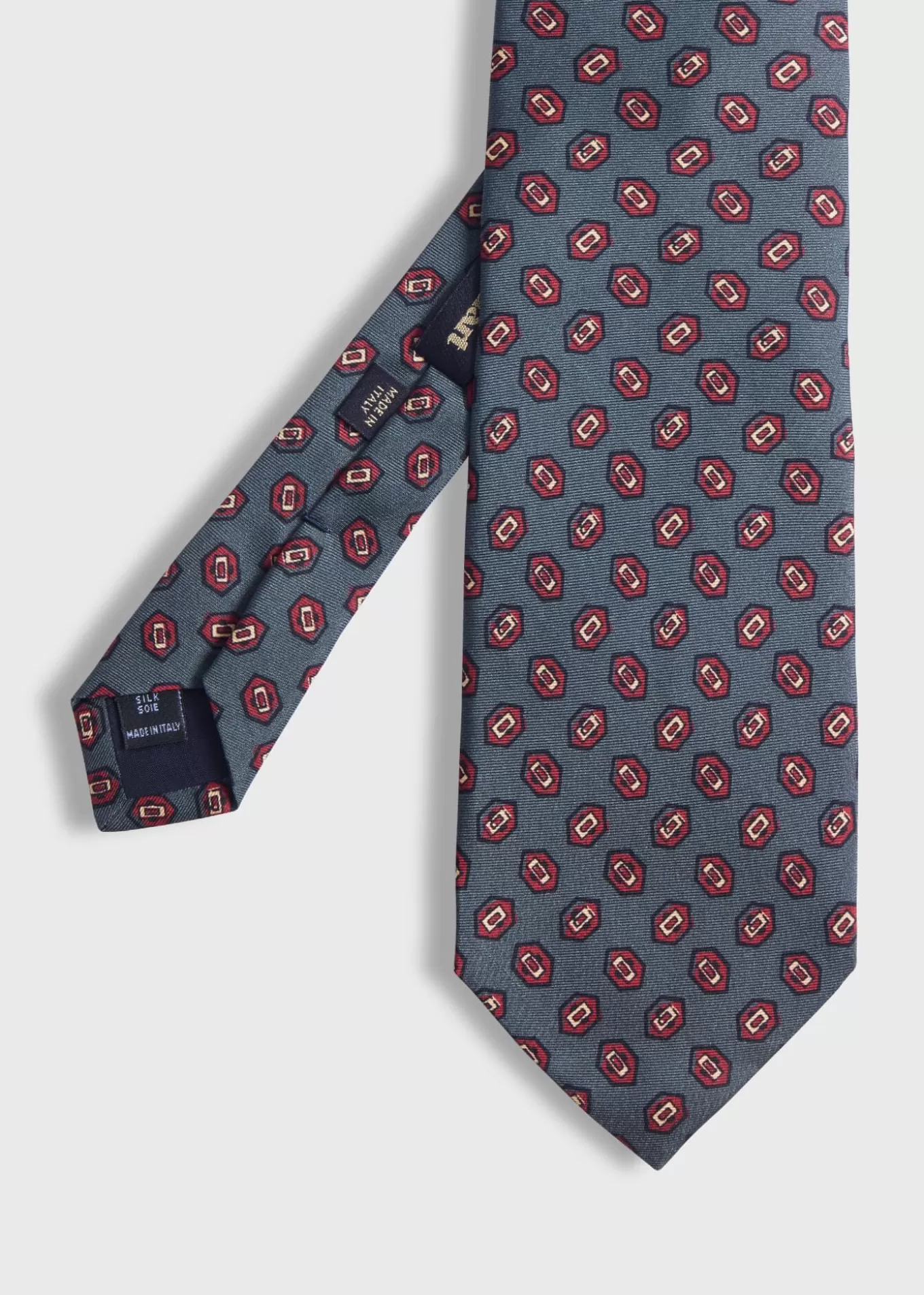 Shop Madder Silk Hexagon Print Tie Ties