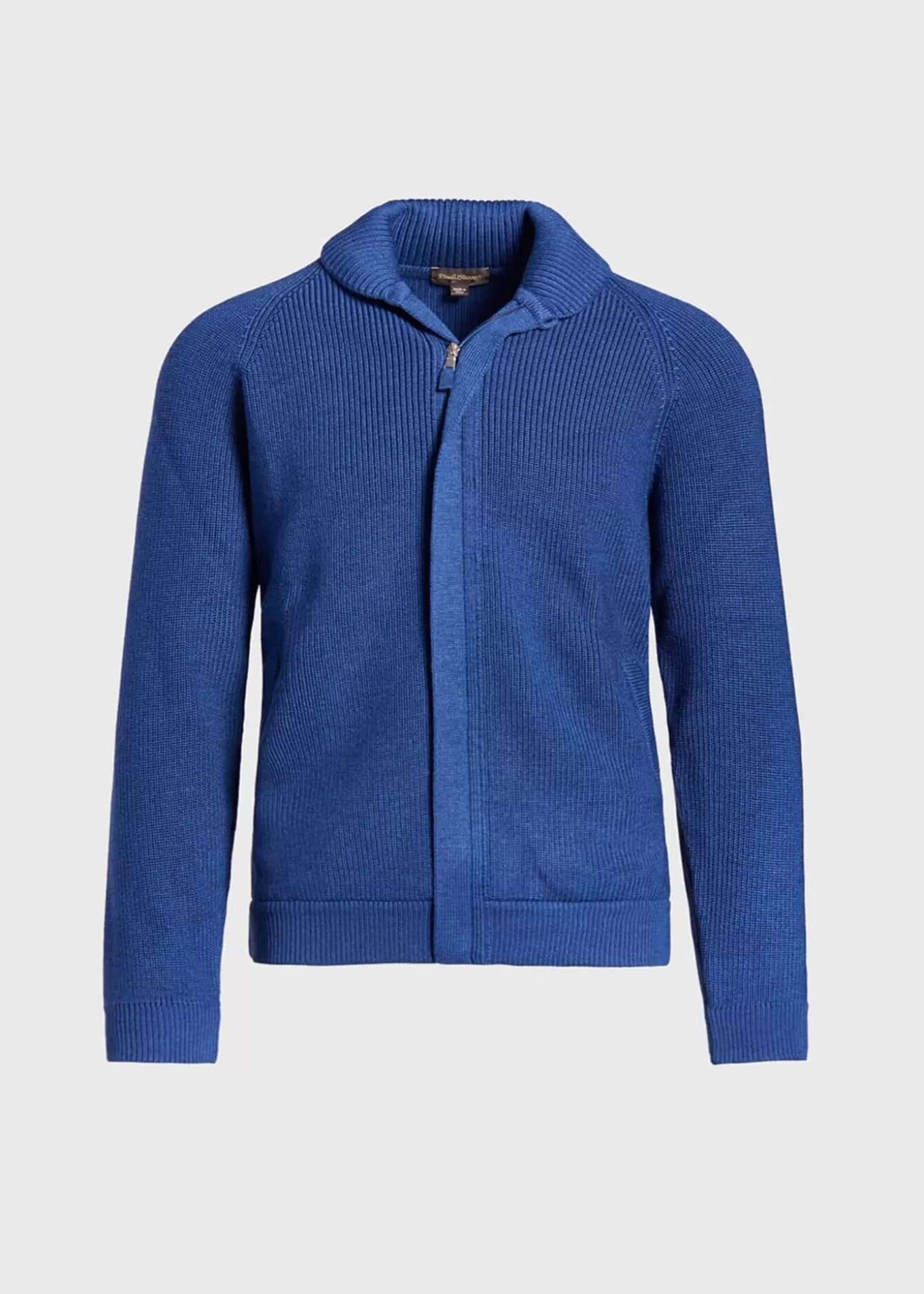 Shop Merino Wool Ribbed Full Zip Cardigan Sweaters