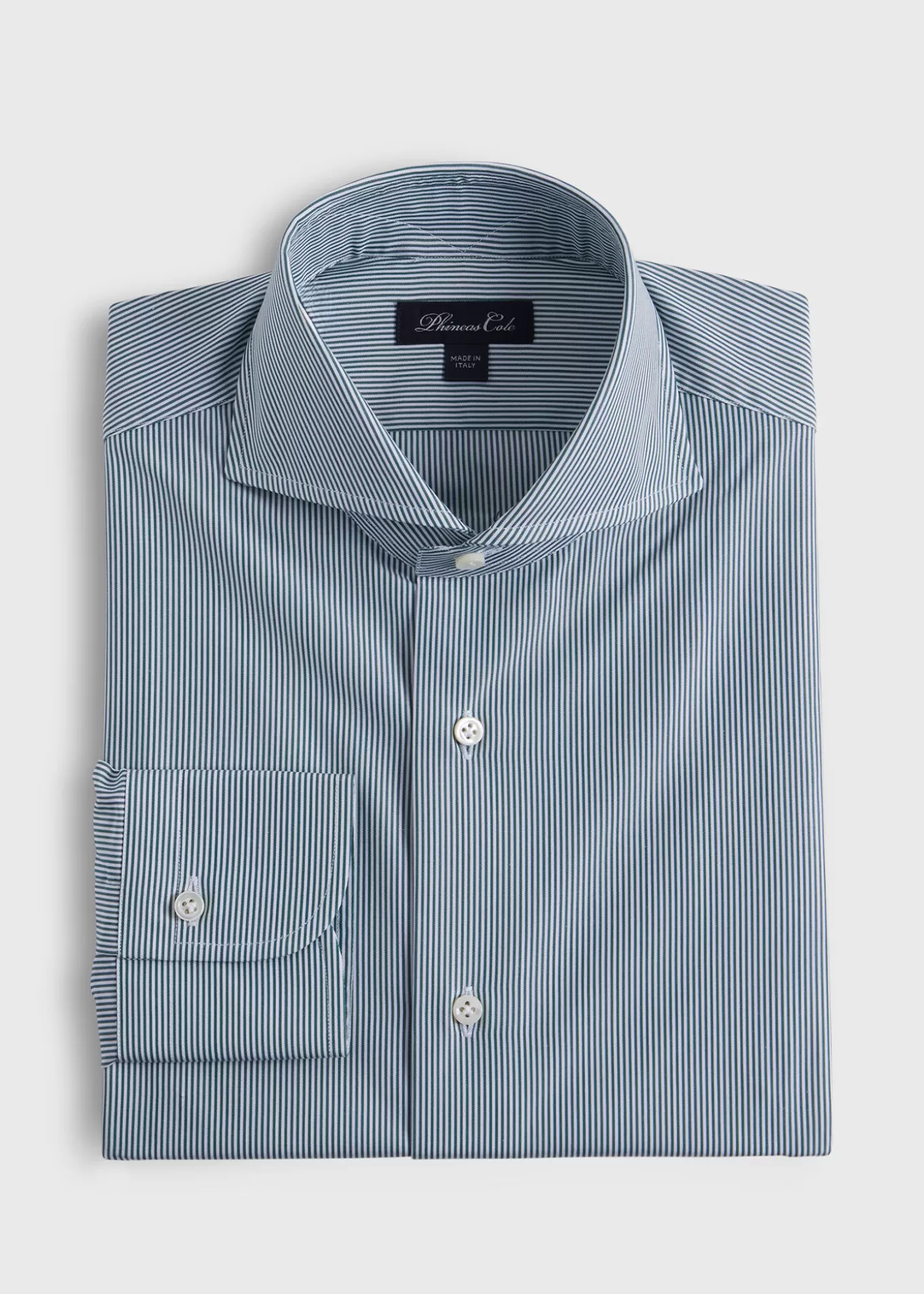 Fashion Micro Stripe Cotton Dress Shirt Formal Shop