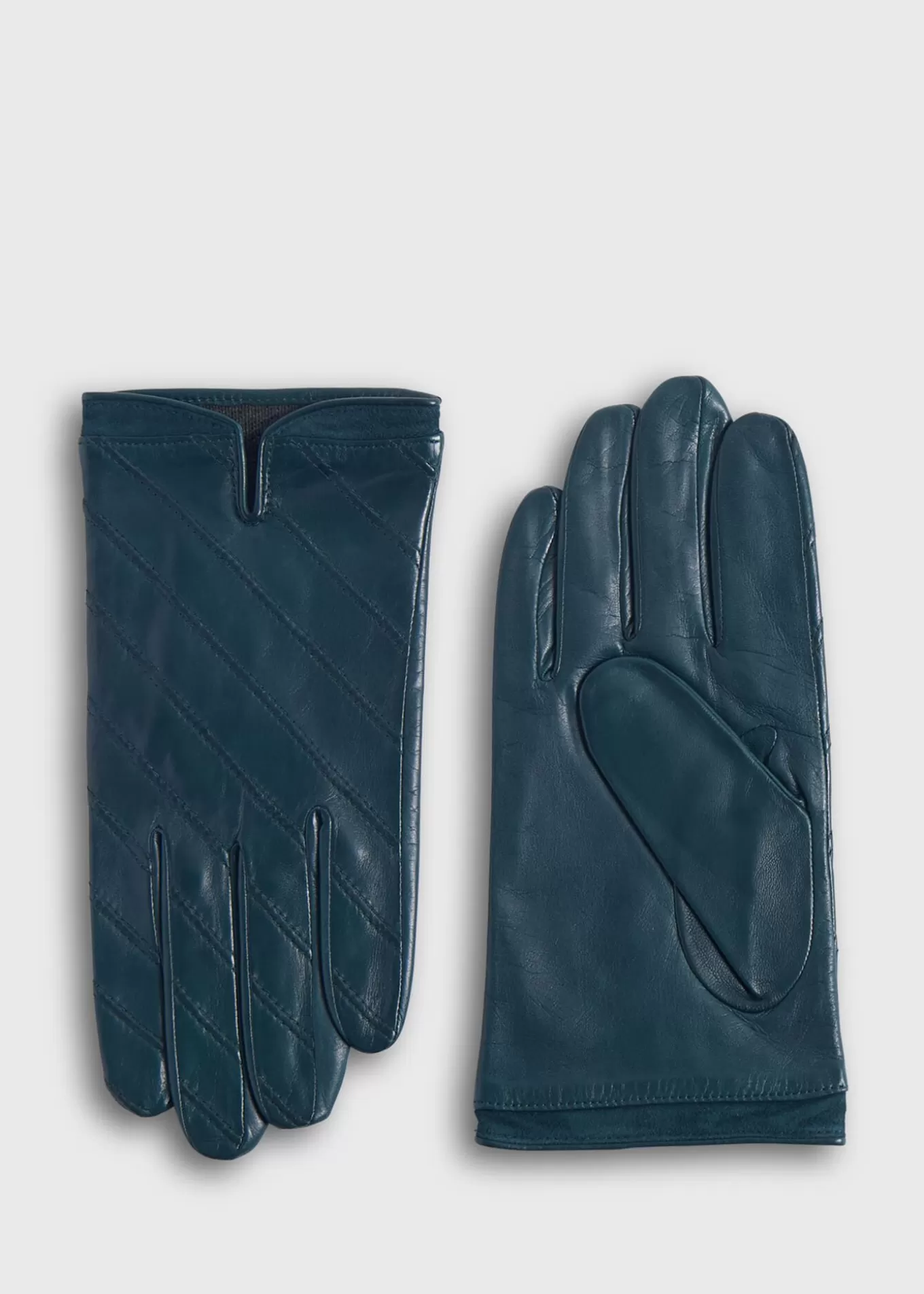 Best Nappa Leather Glove With Diagonal Stitching Scarves, Hats, Gloves