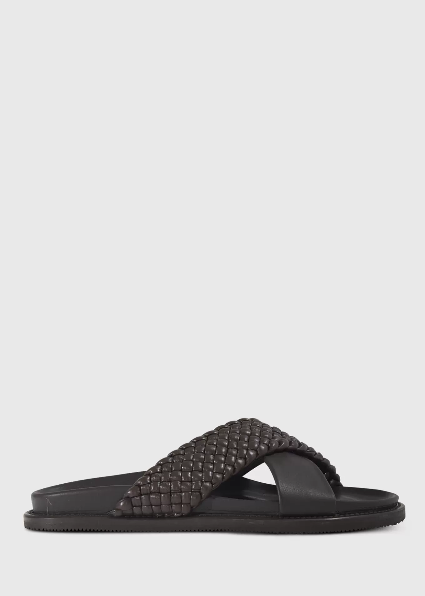 Store Palau Woven Leather Slide Sandals