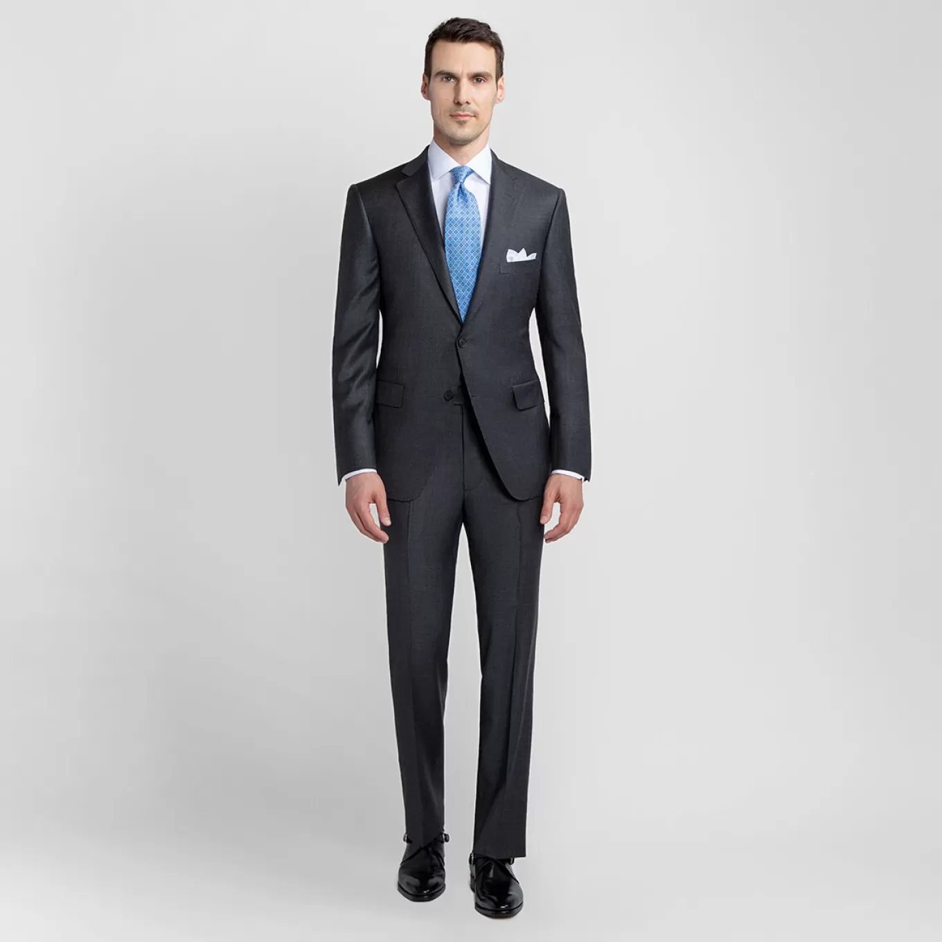 Hot Paul Fit Solid Super 120s Suit Suits & Tuxedos