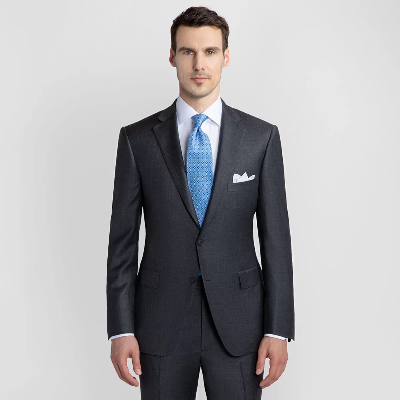 Hot Paul Fit Solid Super 120s Suit Suits & Tuxedos