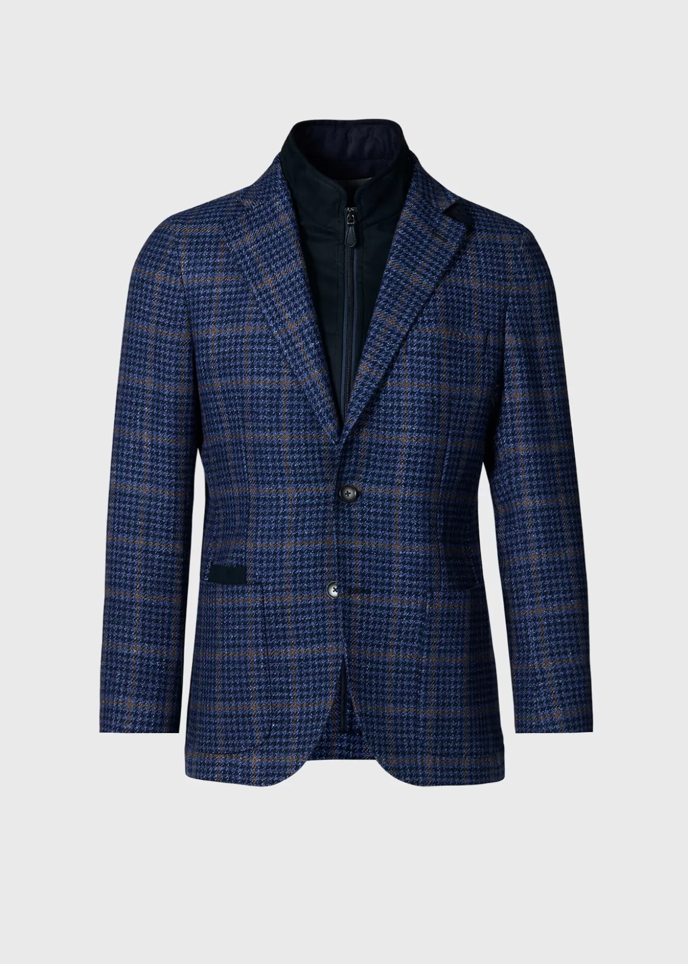 Outlet Plaid Jacket With Removable Vest Blazers & Jackets | Outerwear