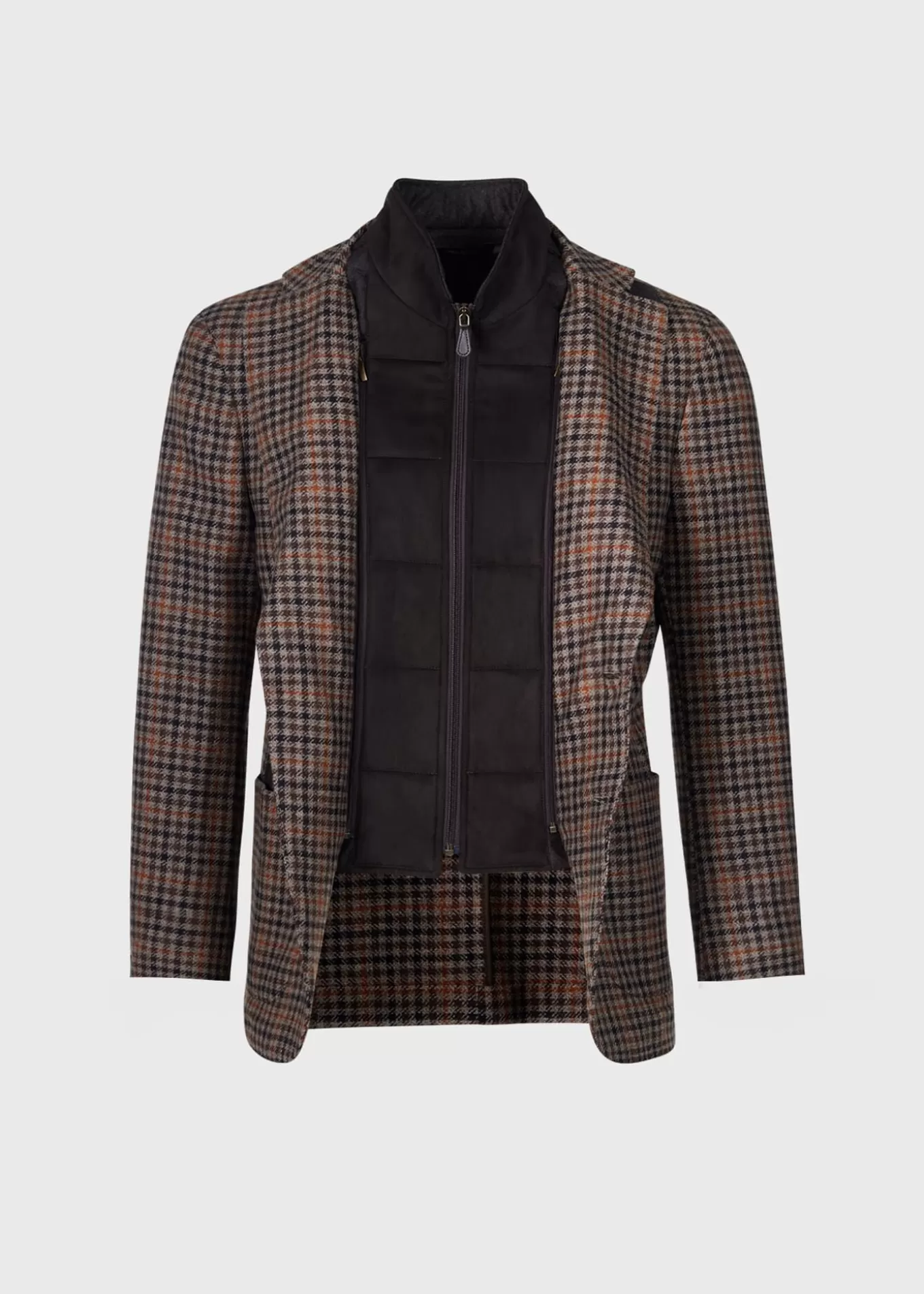 Hot Plaid Jacket WithRemovable Vest Blazers & Jackets | Vests