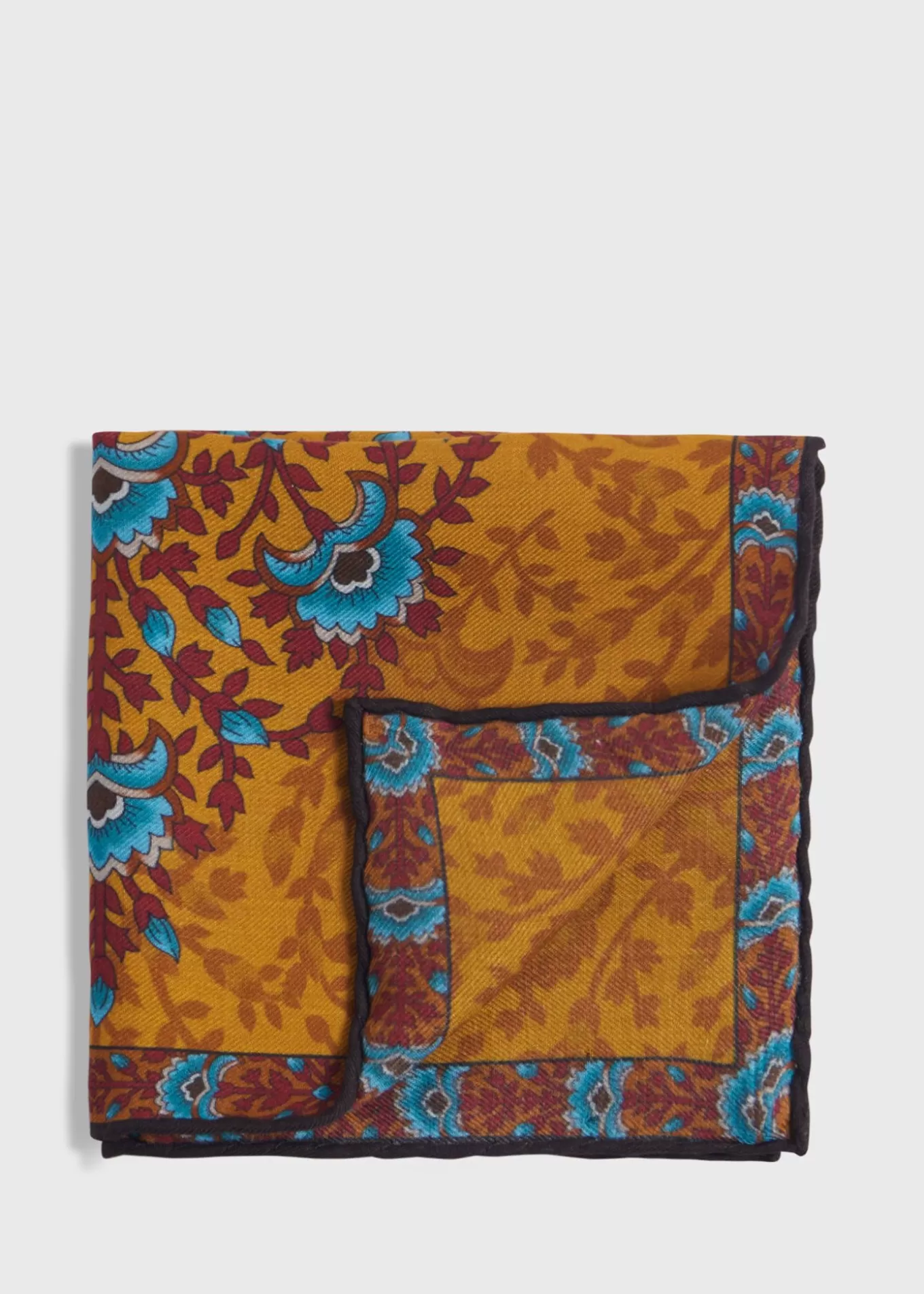 Cheap Printed Floral Tree Pocket Square Pocket Squares | The Cashmere Shop