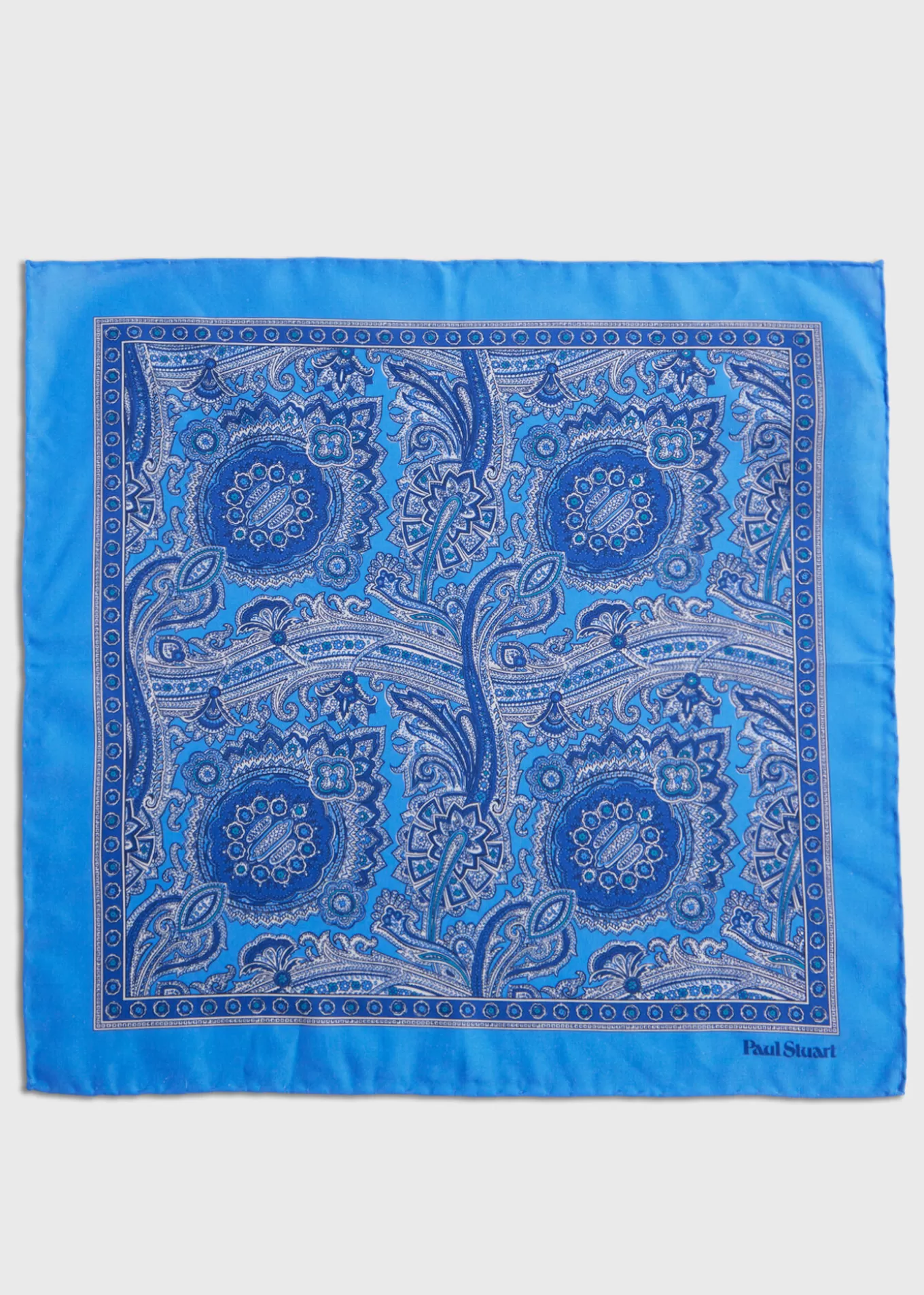 Online Printed Habotai Silk Paisley Pocket Square Pocket Squares | Formal Shop