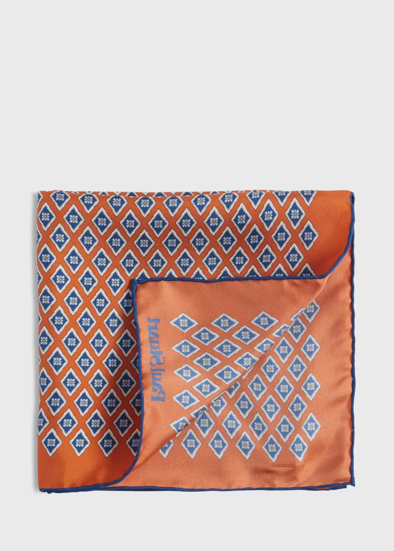 Flash Sale Printed Silk Diamond Motif Pocket Square Pocket Squares