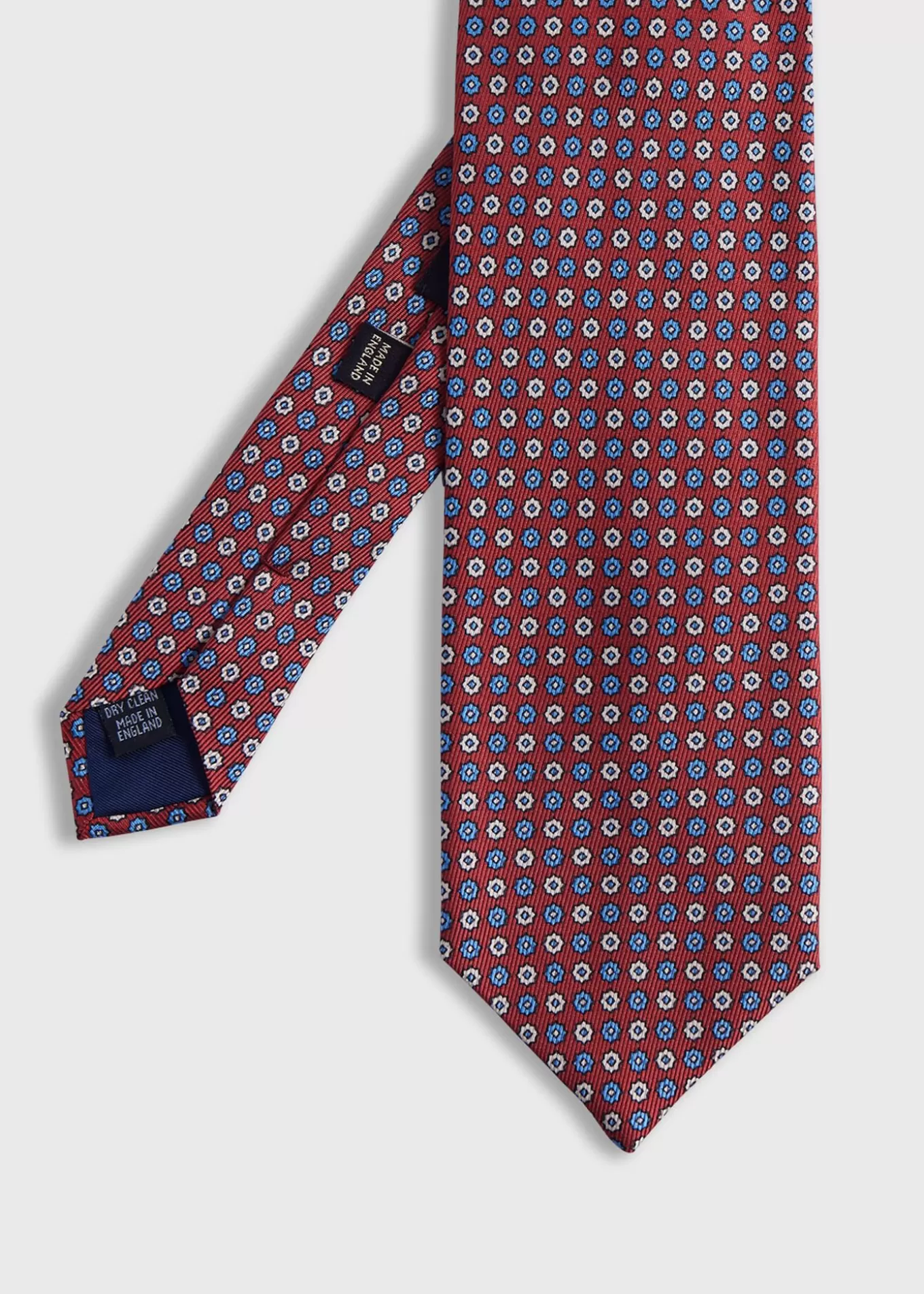 New Printed Silk Floral Medallion Tie Ties