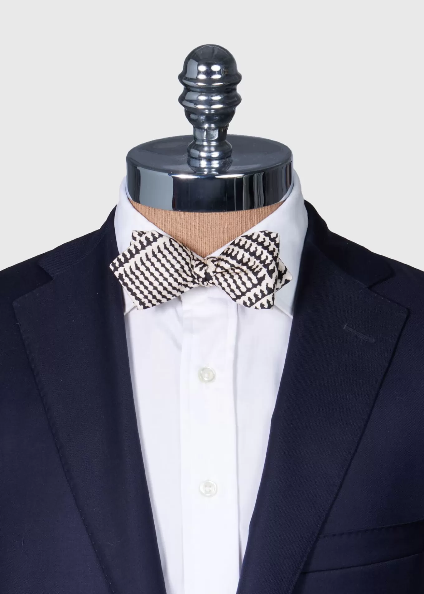 Hot Printed Silk Glen Plaid Bow Tie Ties