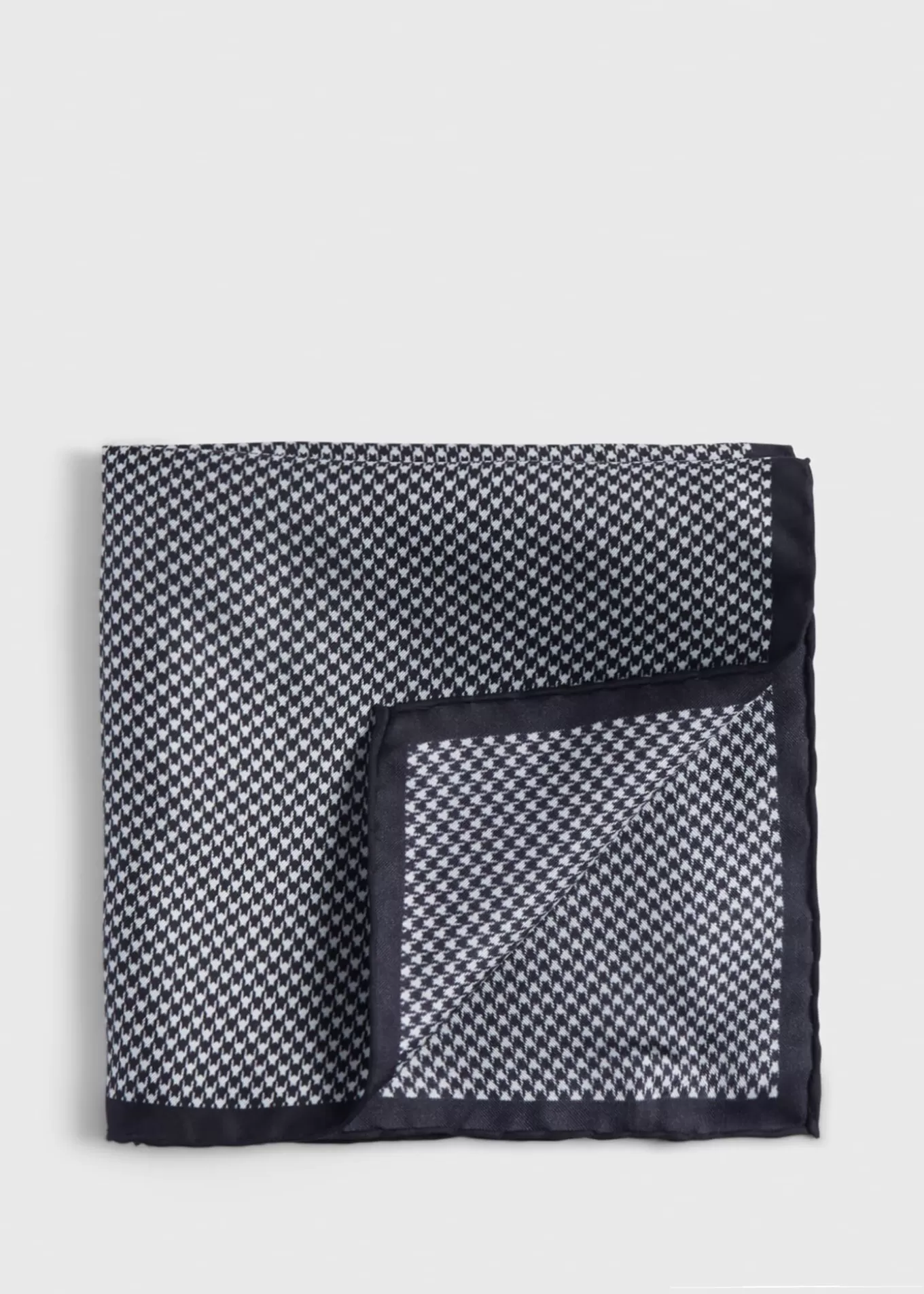 Online Printed Silk Houndstooth Pocket Square Pocket Squares | Formal Shop