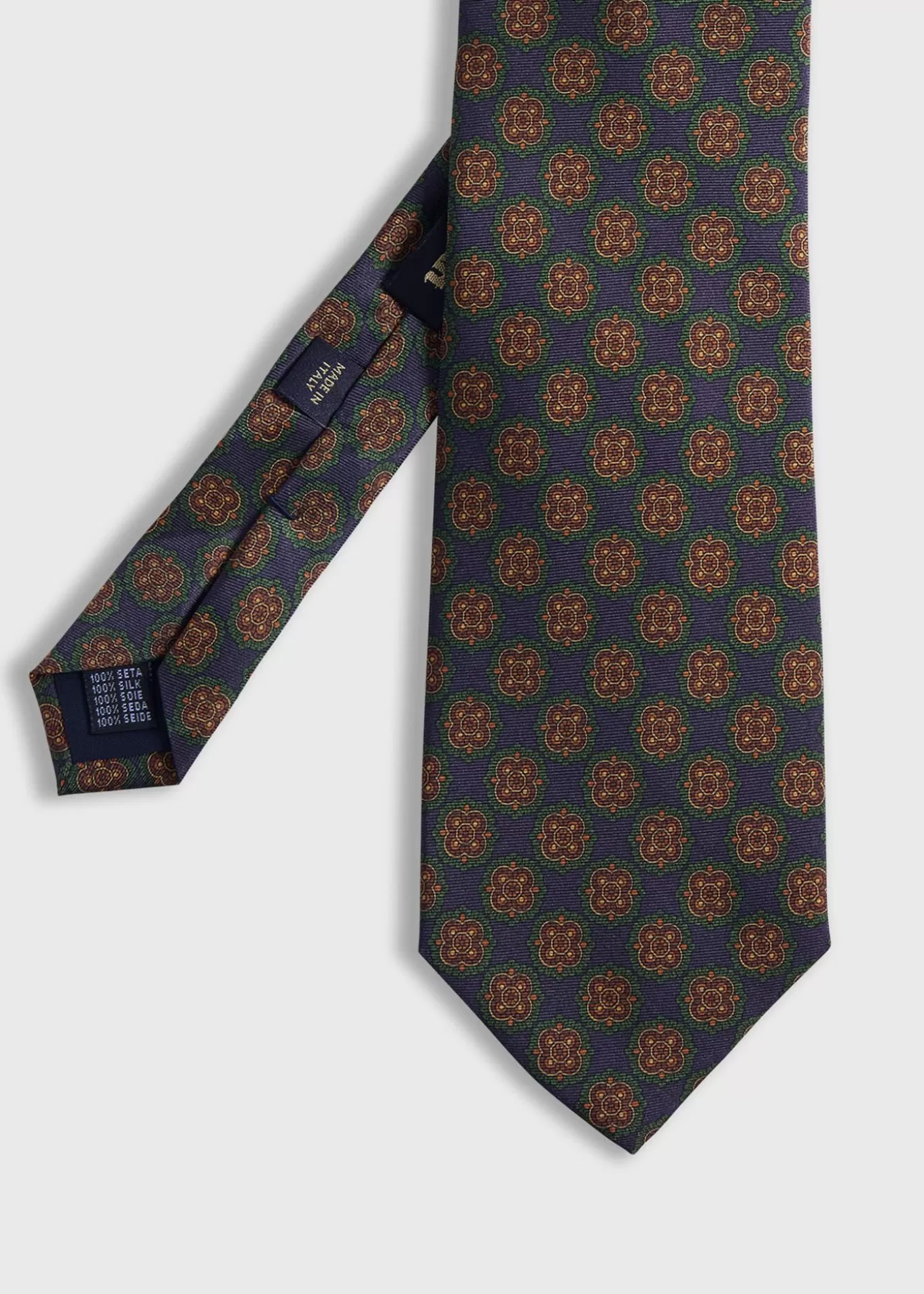 Cheap Printed Silk Madder Medallion Tie Ties