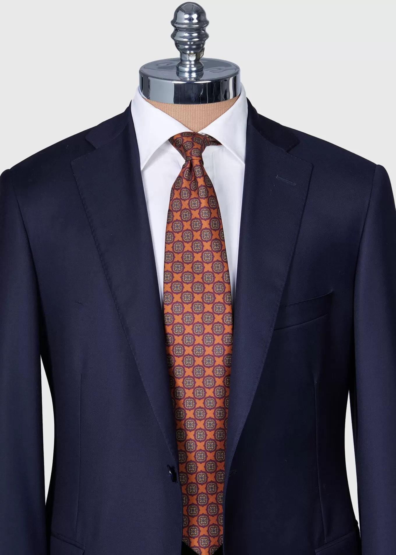 Hot Printed Silk Madder Medallion Tie Ties