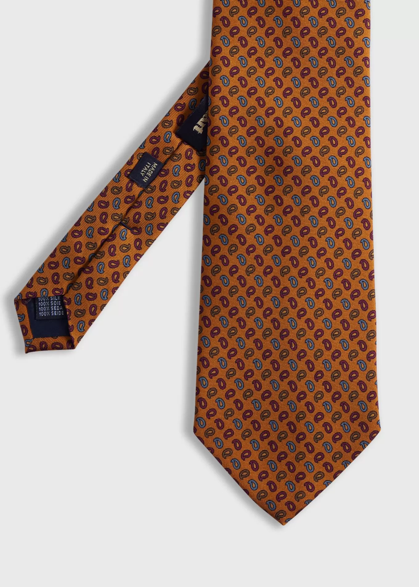 Cheap Printed Silk Madder Tossed Pine Tie Ties